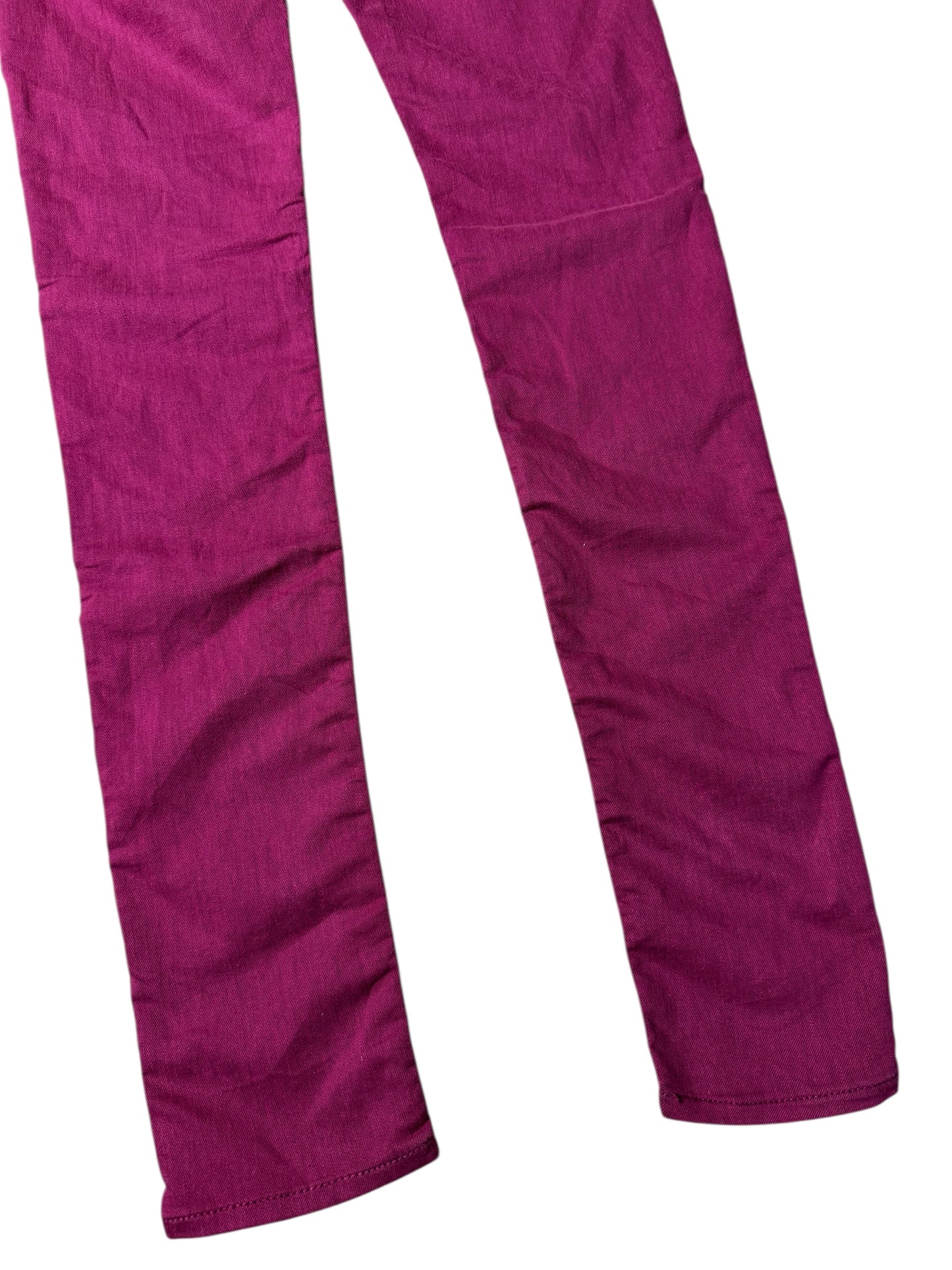 Hysteric Glamour XS Skinny Jeans Fuchsia Pink Low Rise