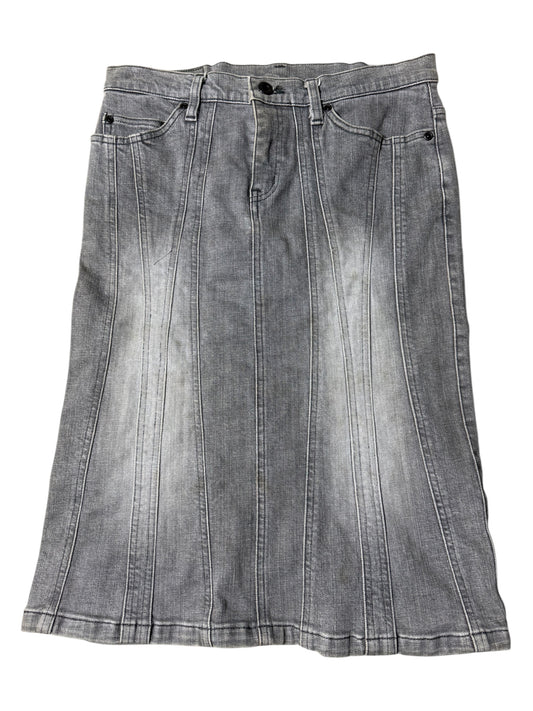 Vintage 90s Hysteric Glamour Gray Panel Denim Skirt