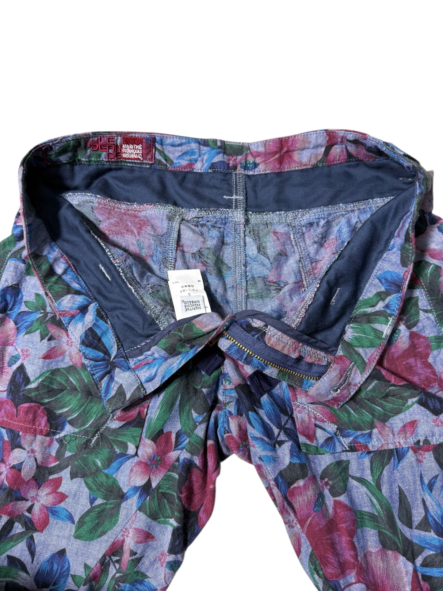 Vintage 2000s Marithe Francois Girbaud Tropical Floral Pants Hibiscus Print