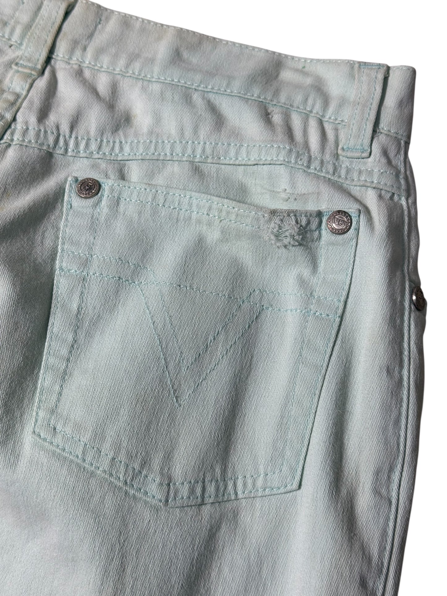 Vintage Late 90s–2000s Versace Classic V2 Mint Denim Jeans Made in Italy