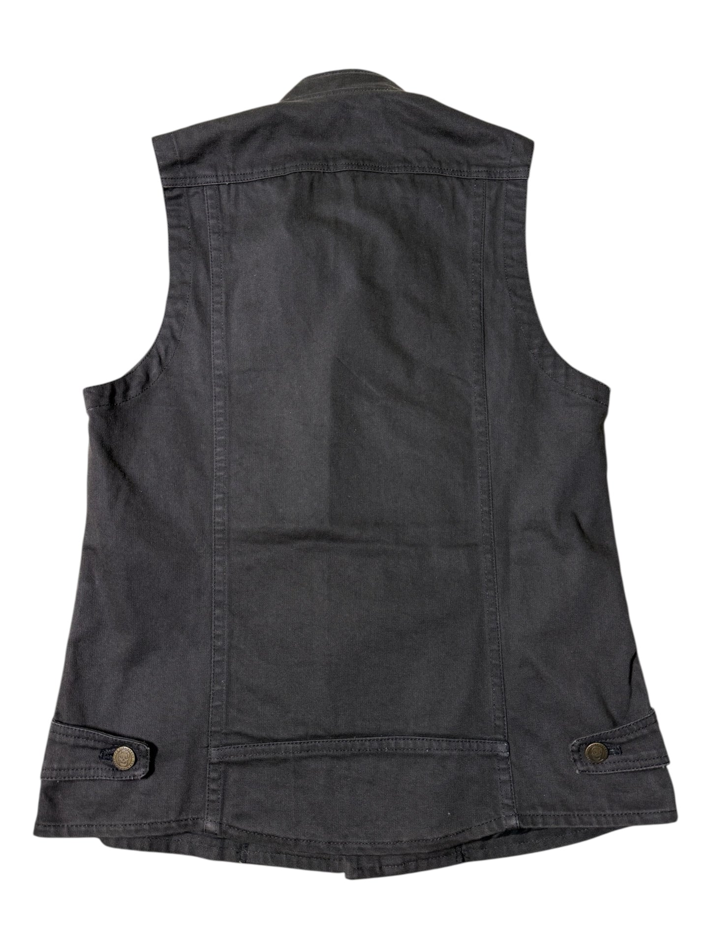 Vintage 2000s The 9 Heads Canvas Biker Vest