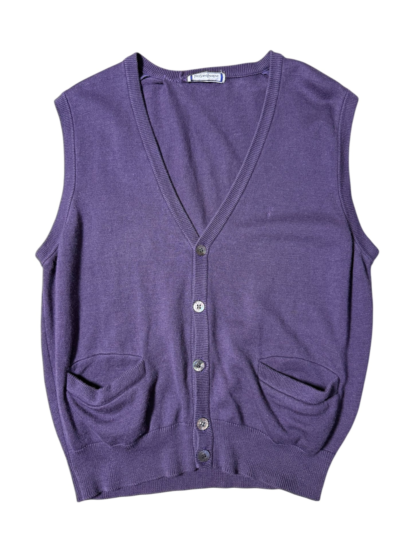 Vintage 1980s–90s YSL Yves Saint Laurent Knit Vest