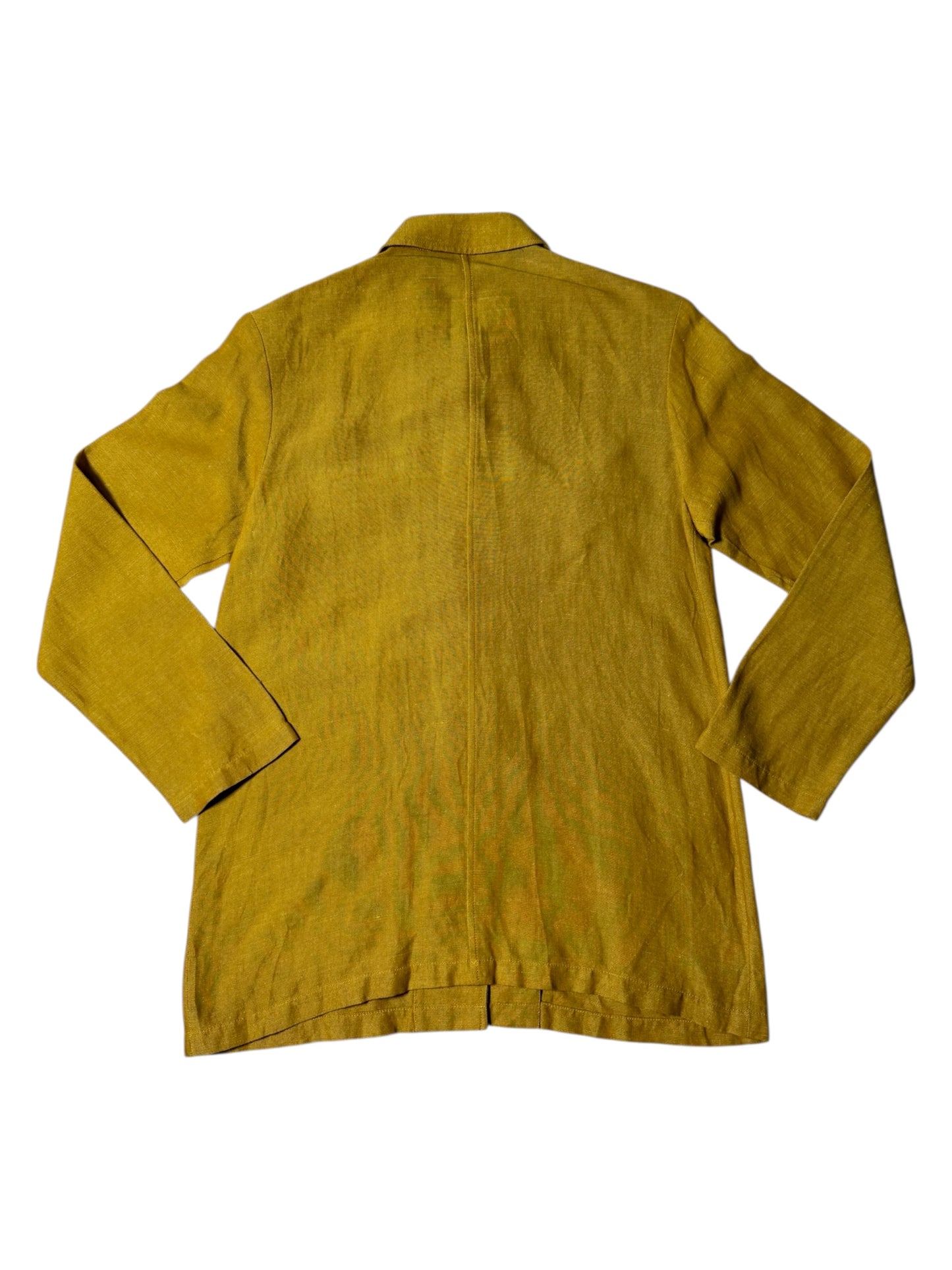 Vintage Japanese Safari Military Jacket June July August Mustard Yellow