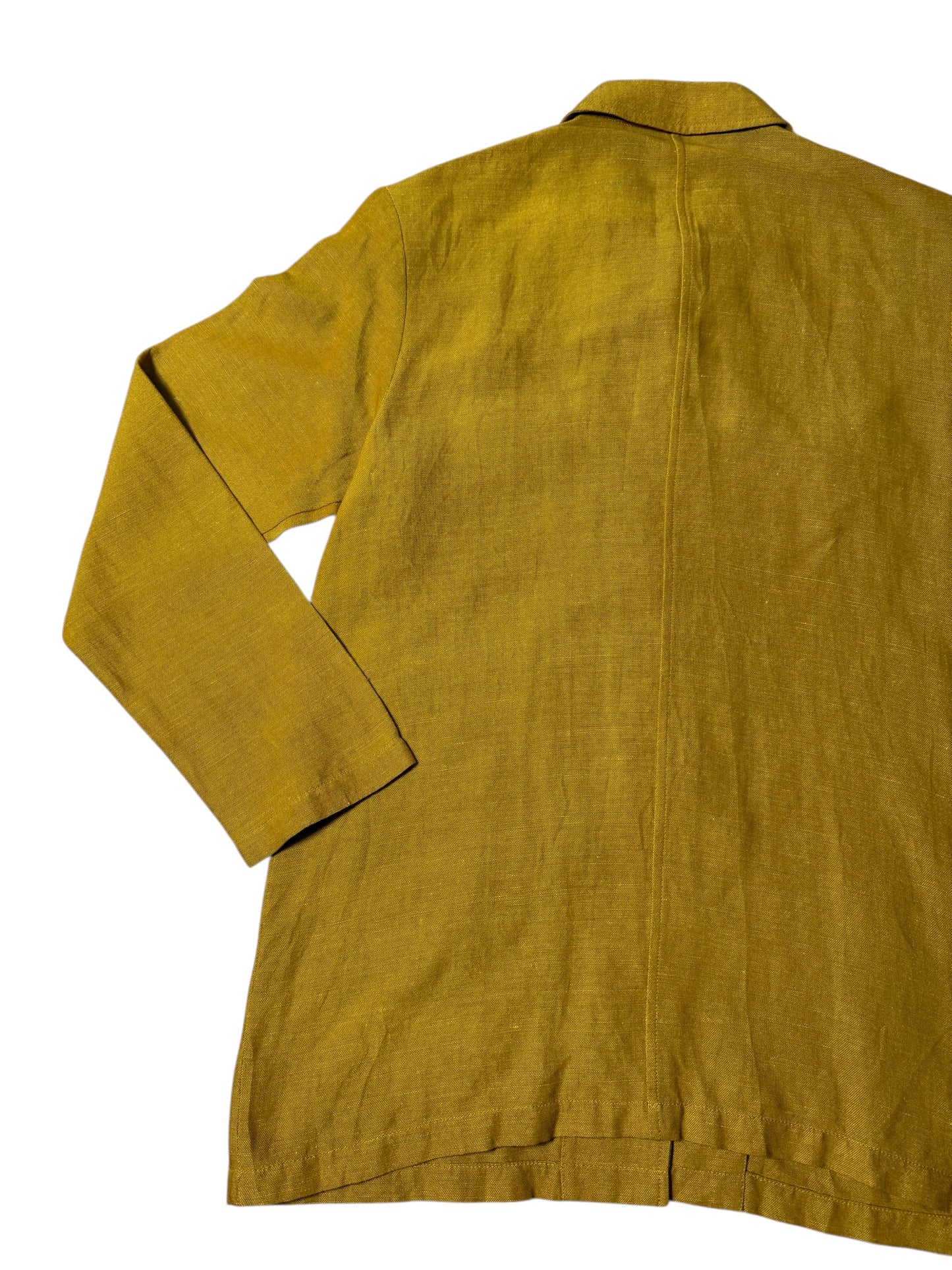 Vintage Japanese Safari Military Jacket June July August Mustard Yellow