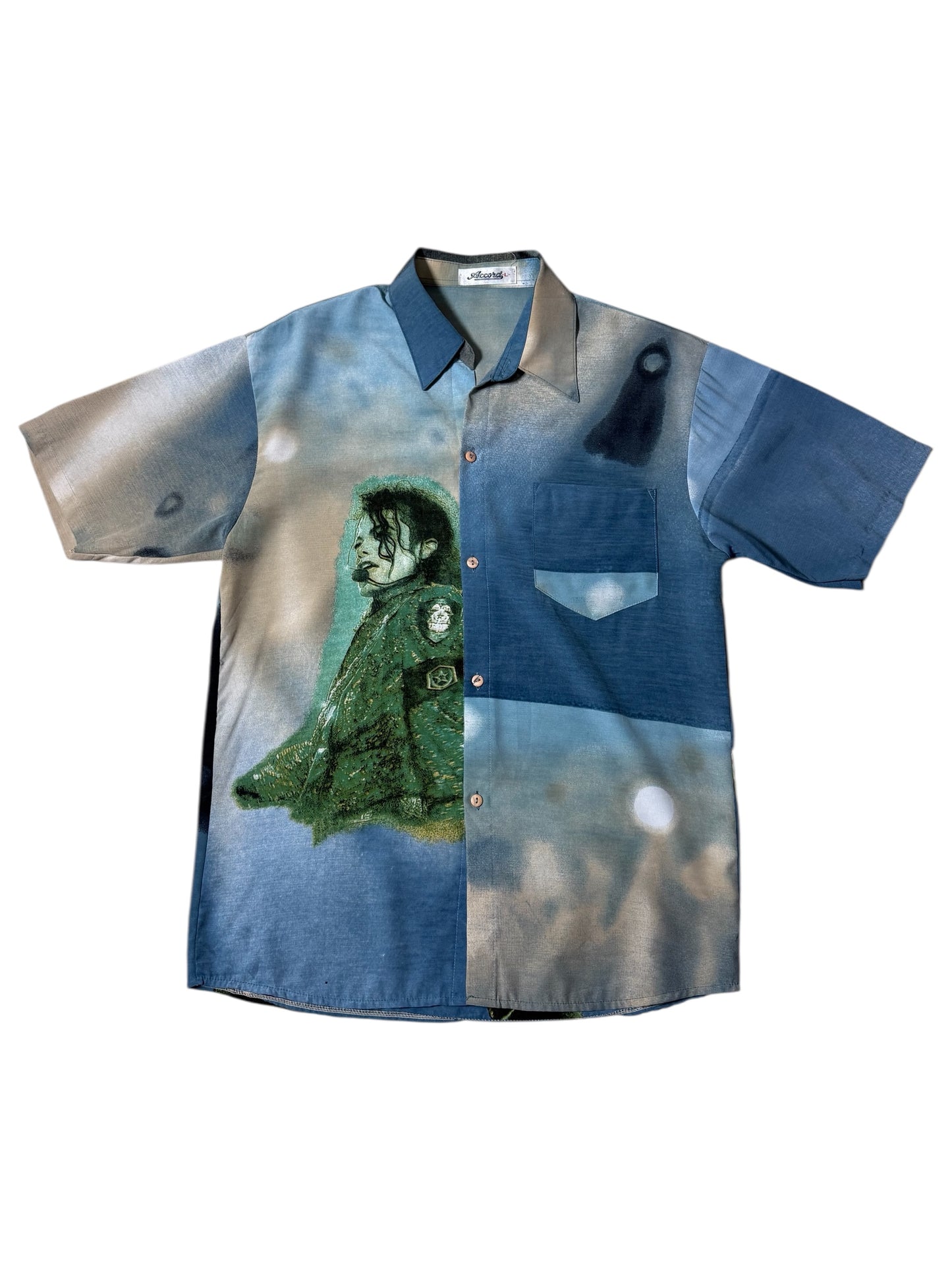 Vintage Michael Jackson Graphic Button-Up Shirt
