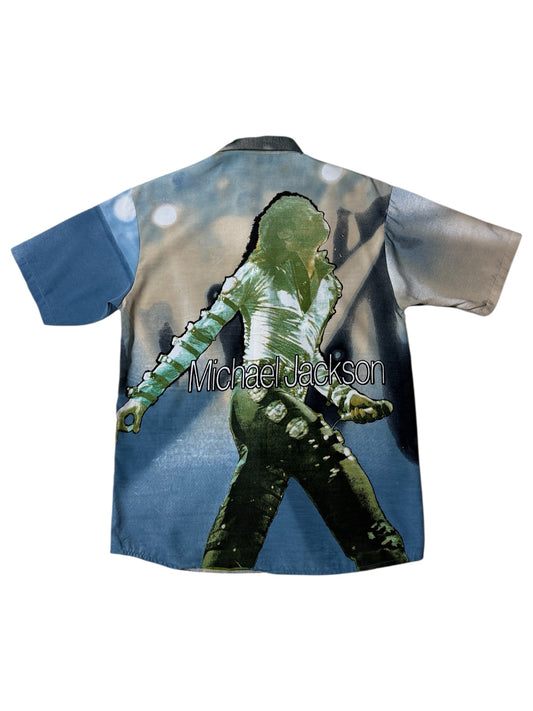 Vintage Michael Jackson Graphic Button-Up Shirt