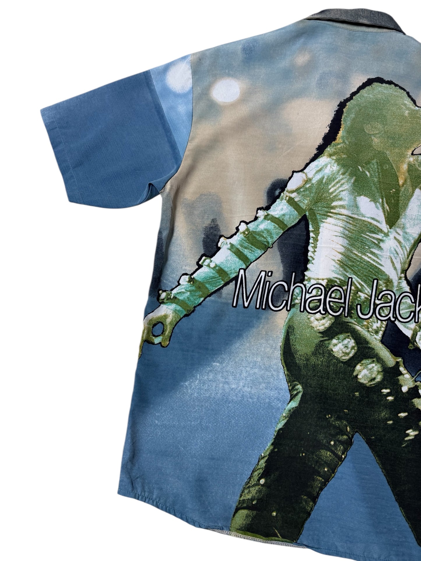 Vintage Michael Jackson Graphic Button-Up Shirt