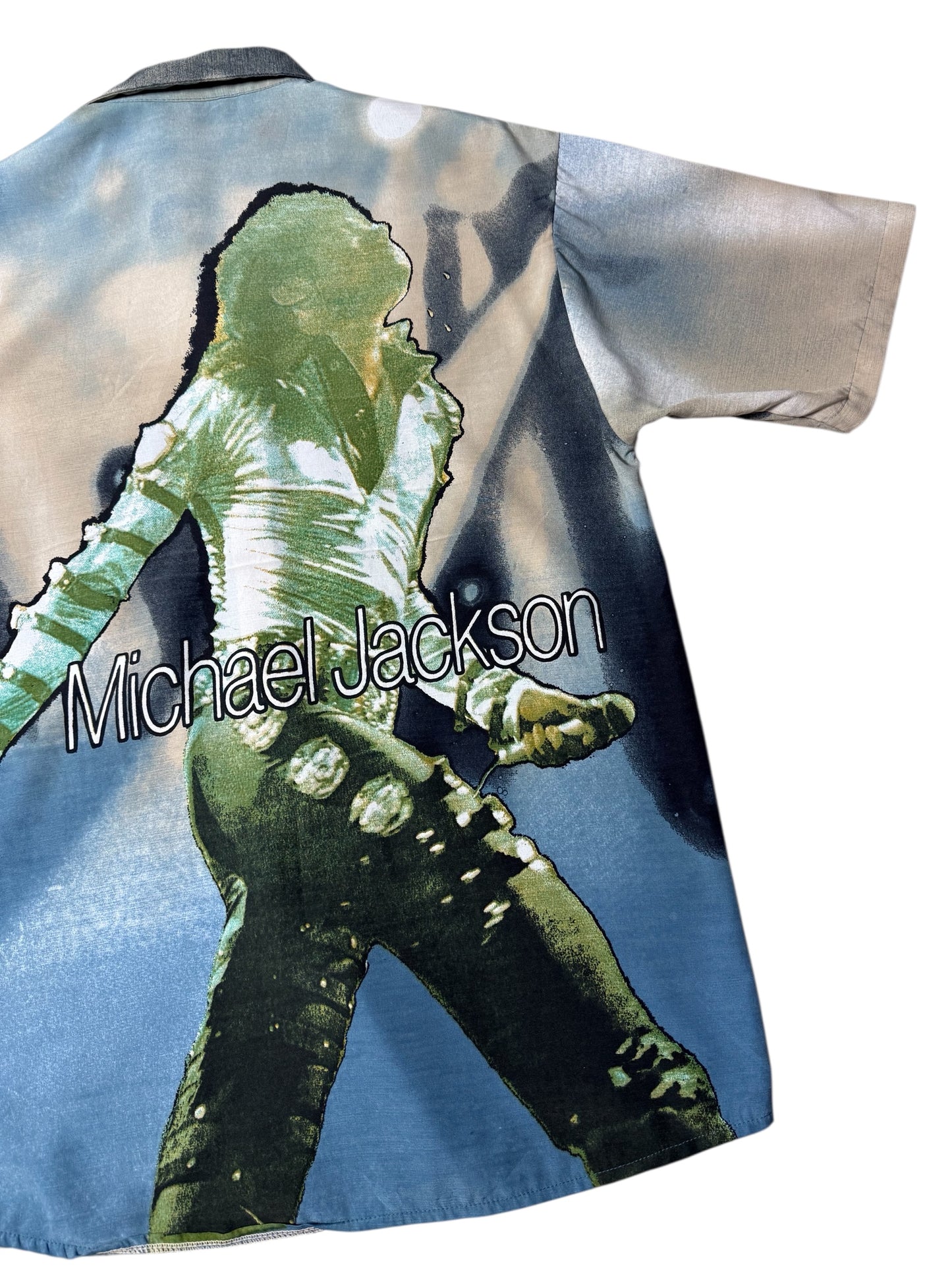 Vintage Michael Jackson Graphic Button-Up Shirt