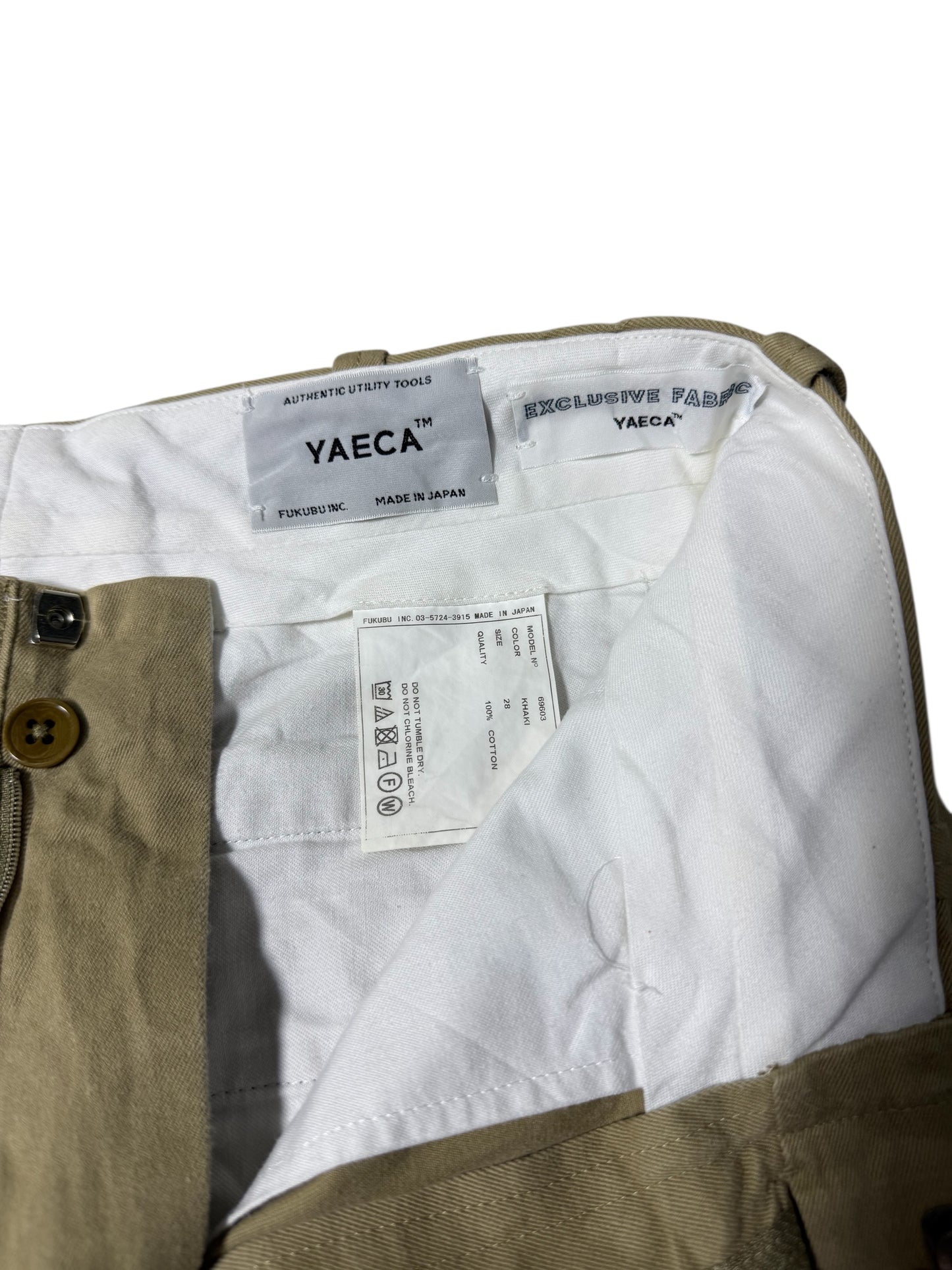 Yaeca Japan Utility Chino Pants Made In Japan