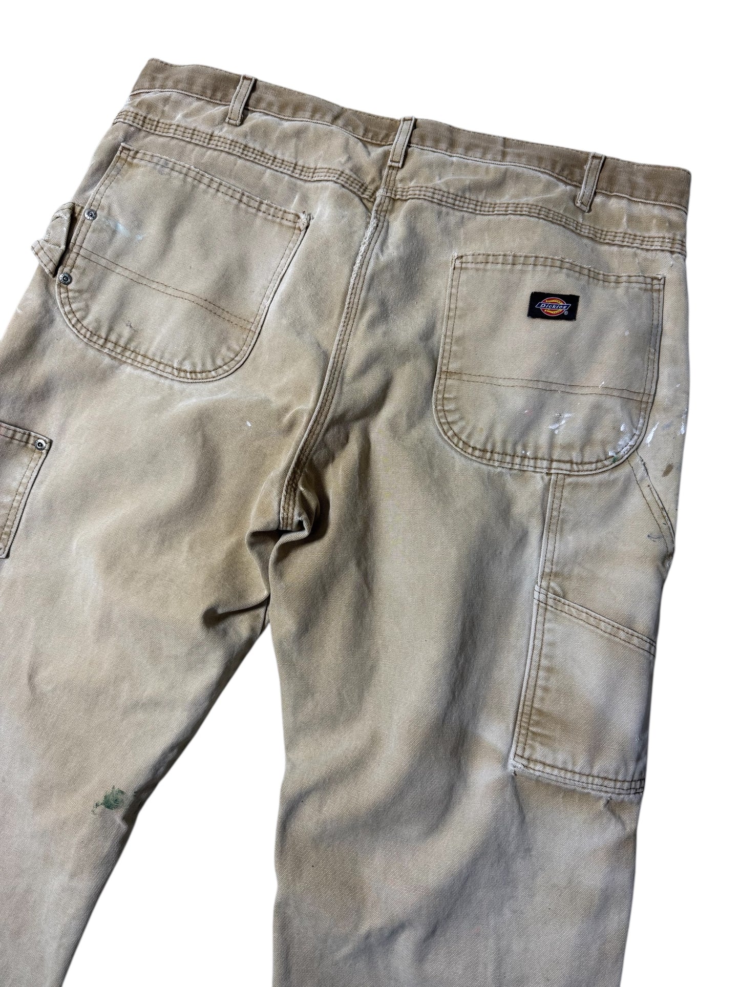 Dickies Painter Carpenter Pants Heavy Paint Splatter & Distressed Wear