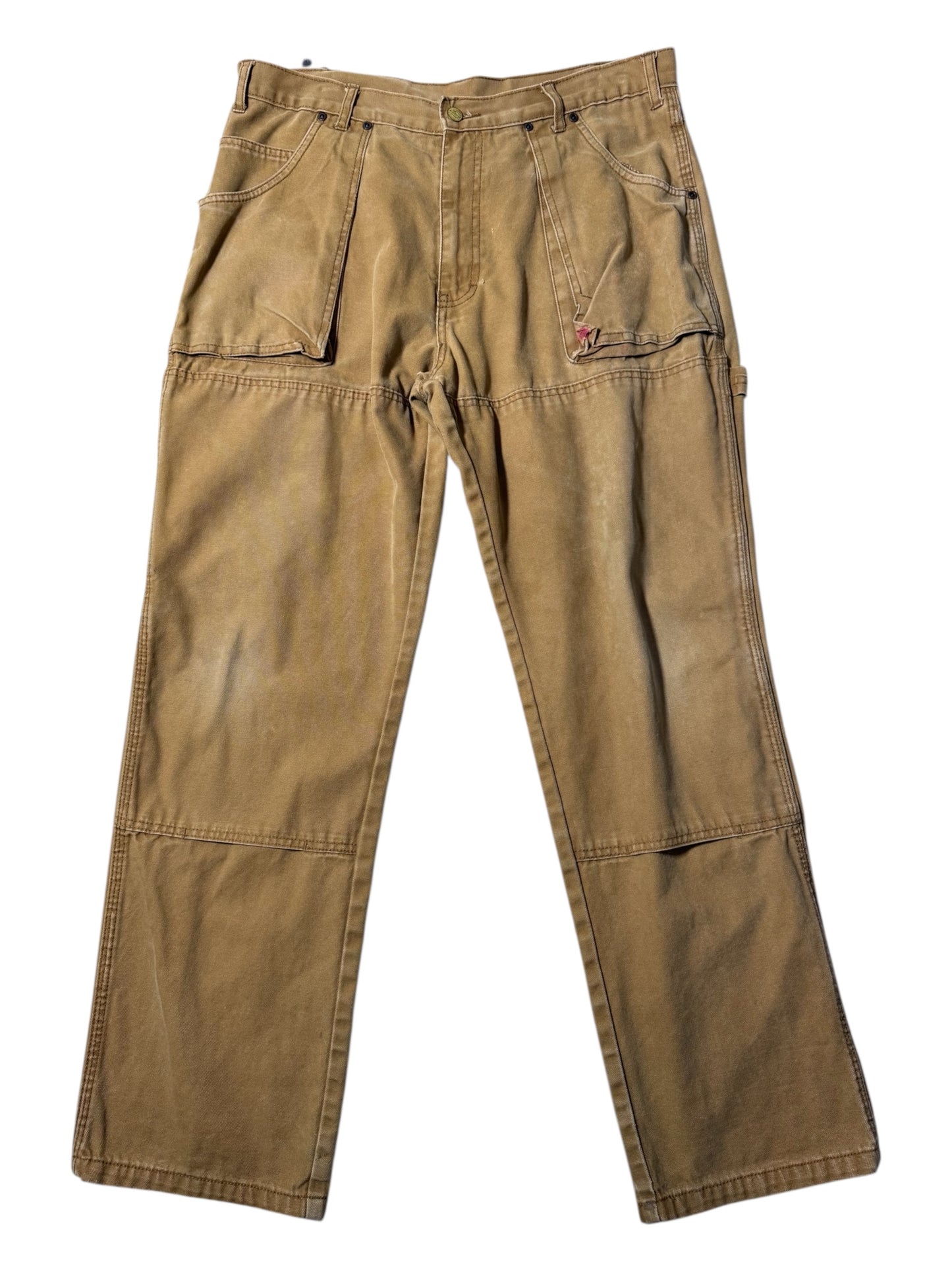 Dickies Double Knee Carpenter Pants Brown Duck Canvas