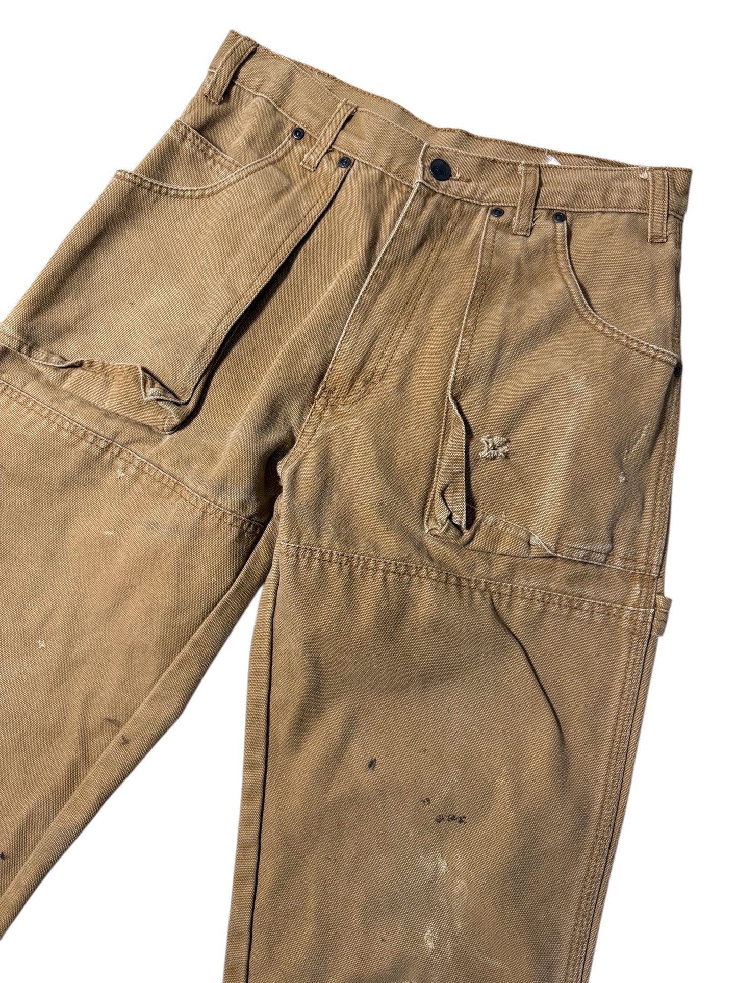Dickies Carpenter Work Pants Heavy Distressed Paint & Repair Fade