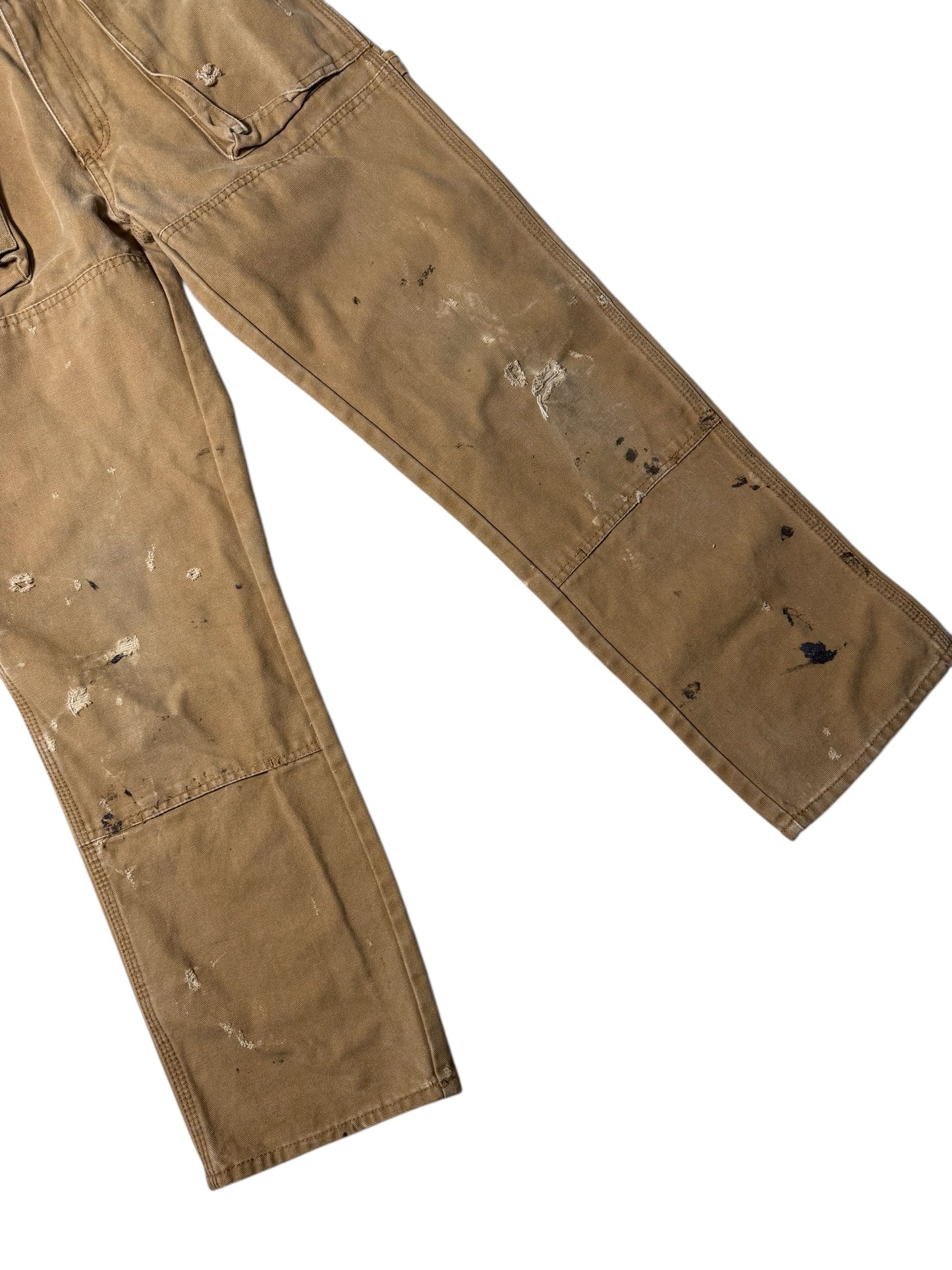 Dickies Carpenter Work Pants Heavy Distressed Paint & Repair Fade