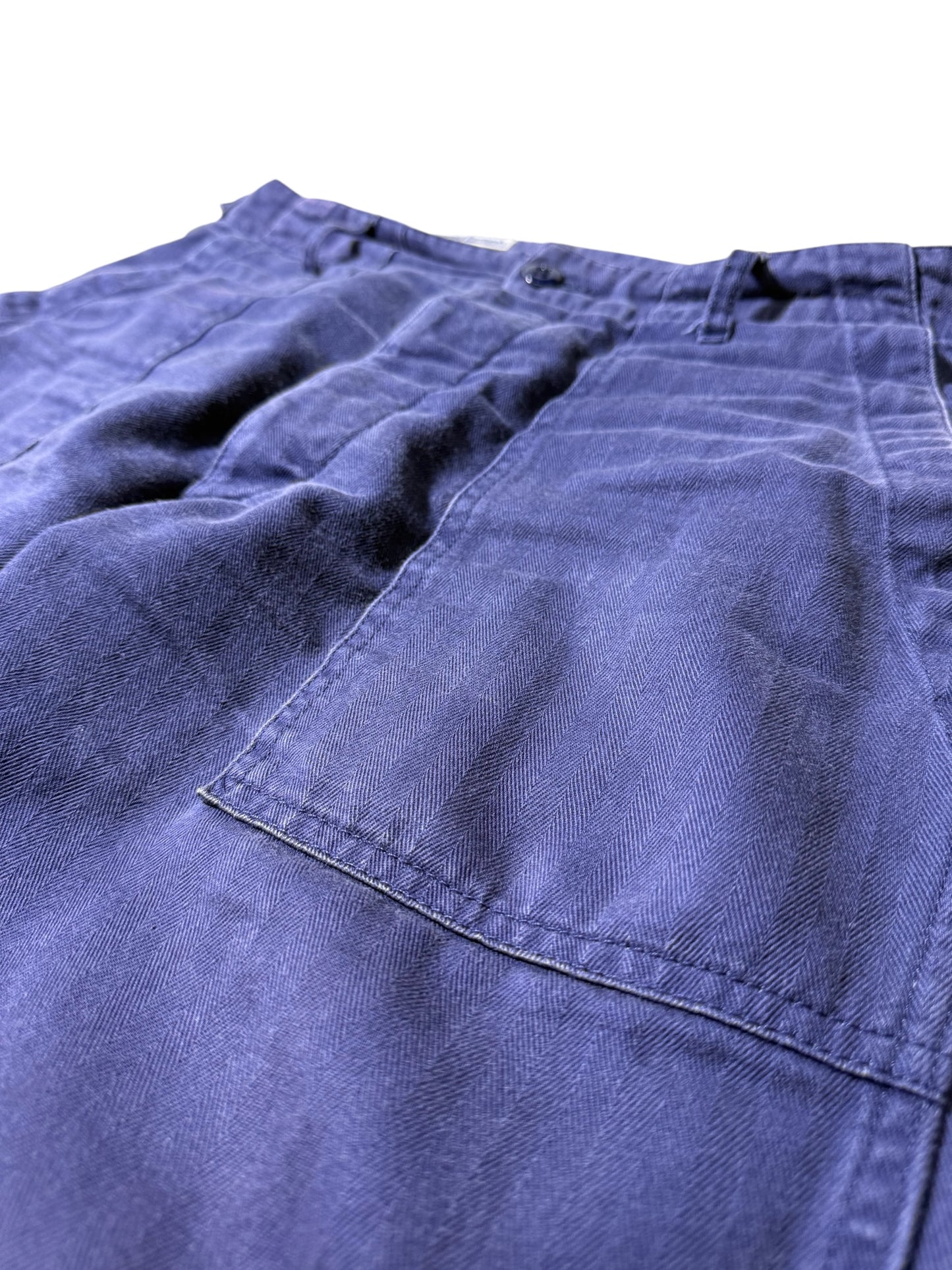 Engineered Garments Workaday HBT Fatigue Pants Indigo Blue