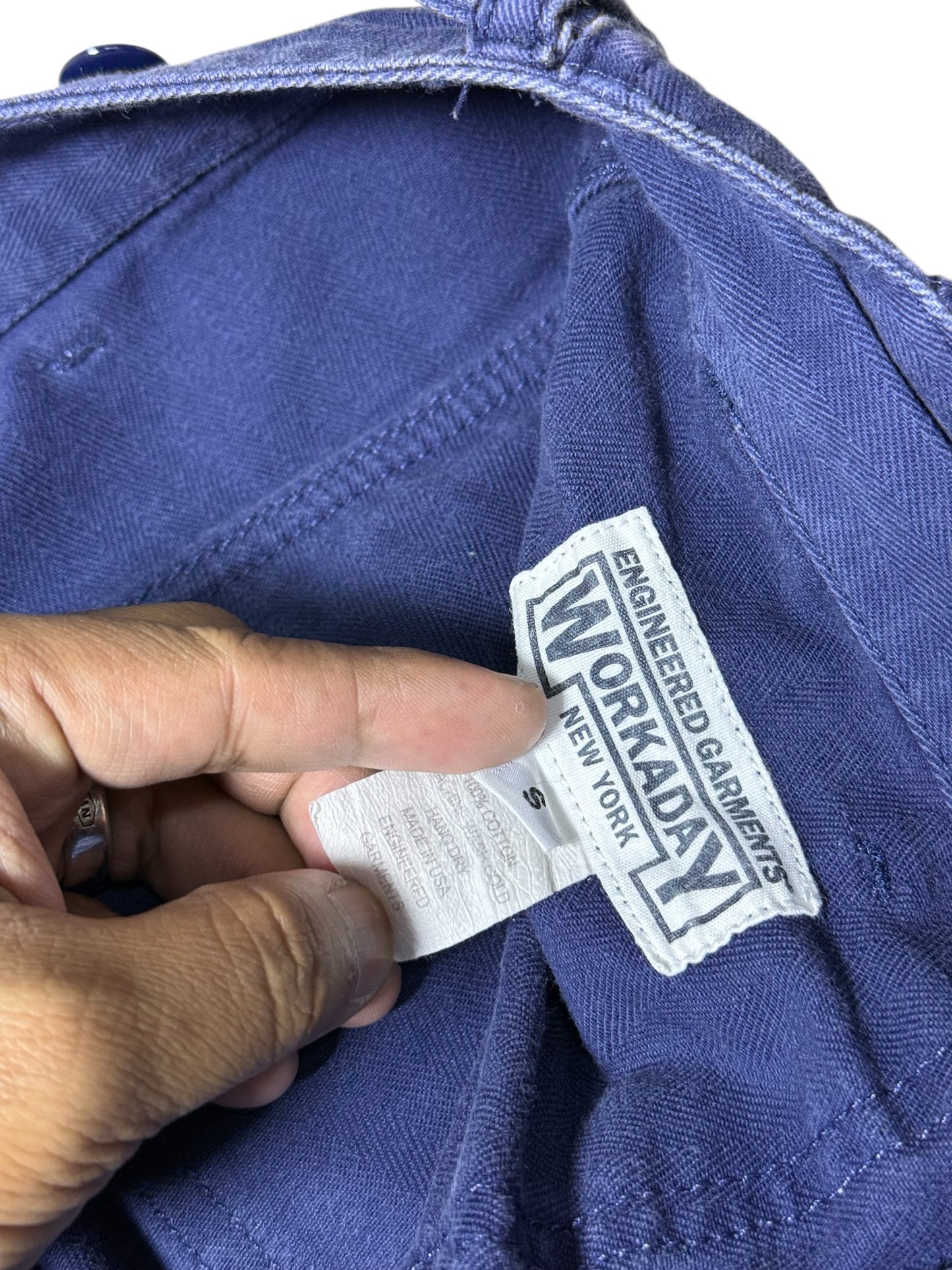 Engineered Garments Workaday HBT Fatigue Pants Indigo Blue