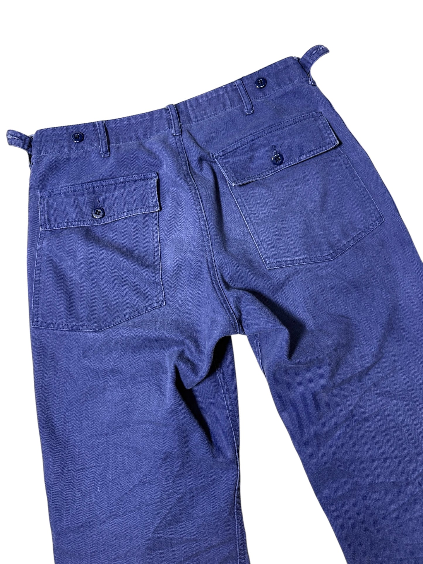 Engineered Garments Workaday HBT Fatigue Pants Indigo Blue