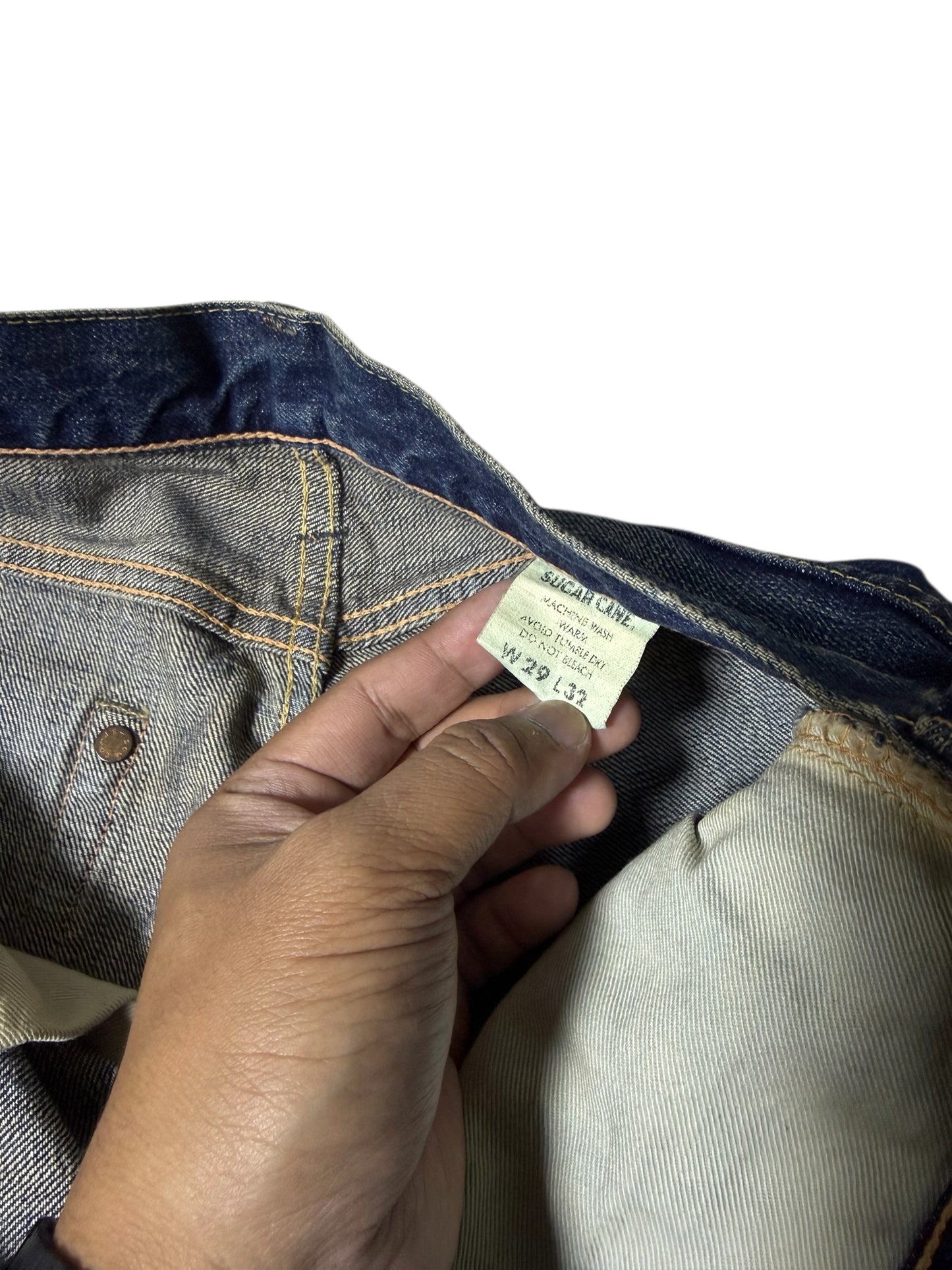 Sugar Cane Lot 321 Vintage Denim Jeans Flare Cut