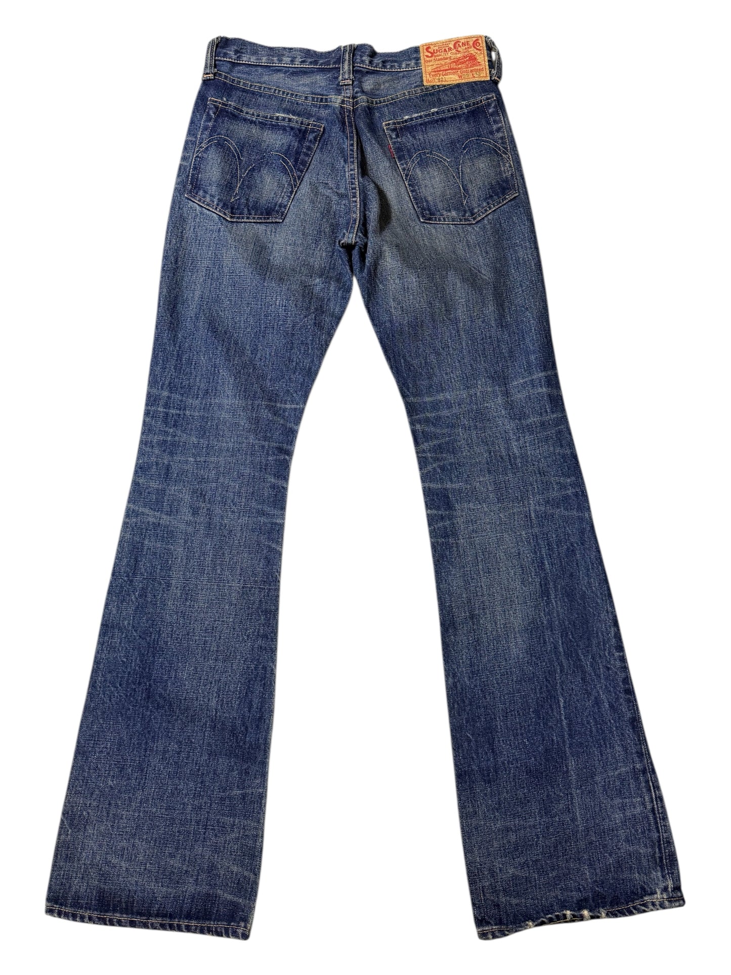 Sugar Cane Lot 321 Vintage Denim Jeans Flare Cut