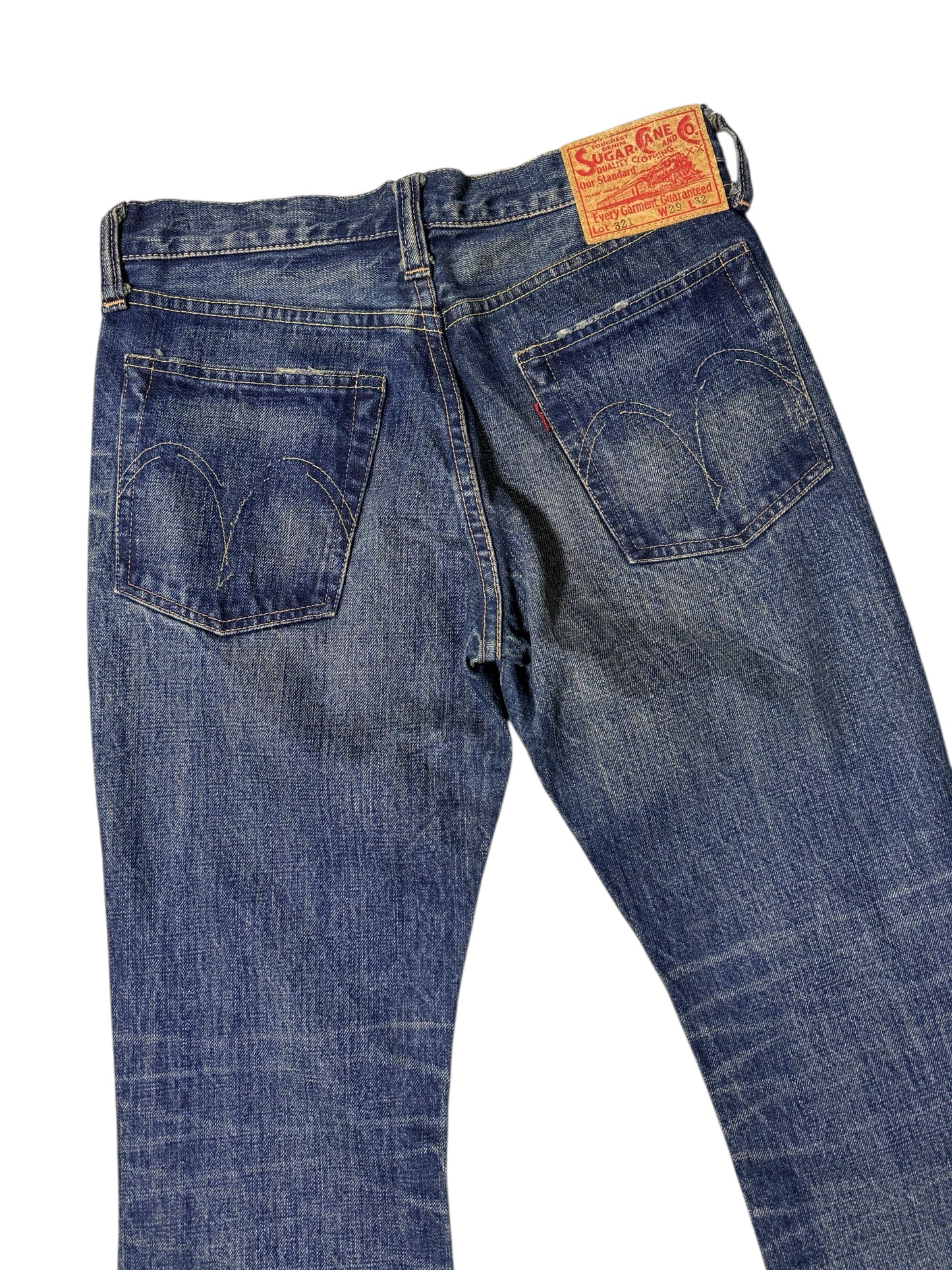Sugar Cane Lot 321 Vintage Denim Jeans Flare Cut