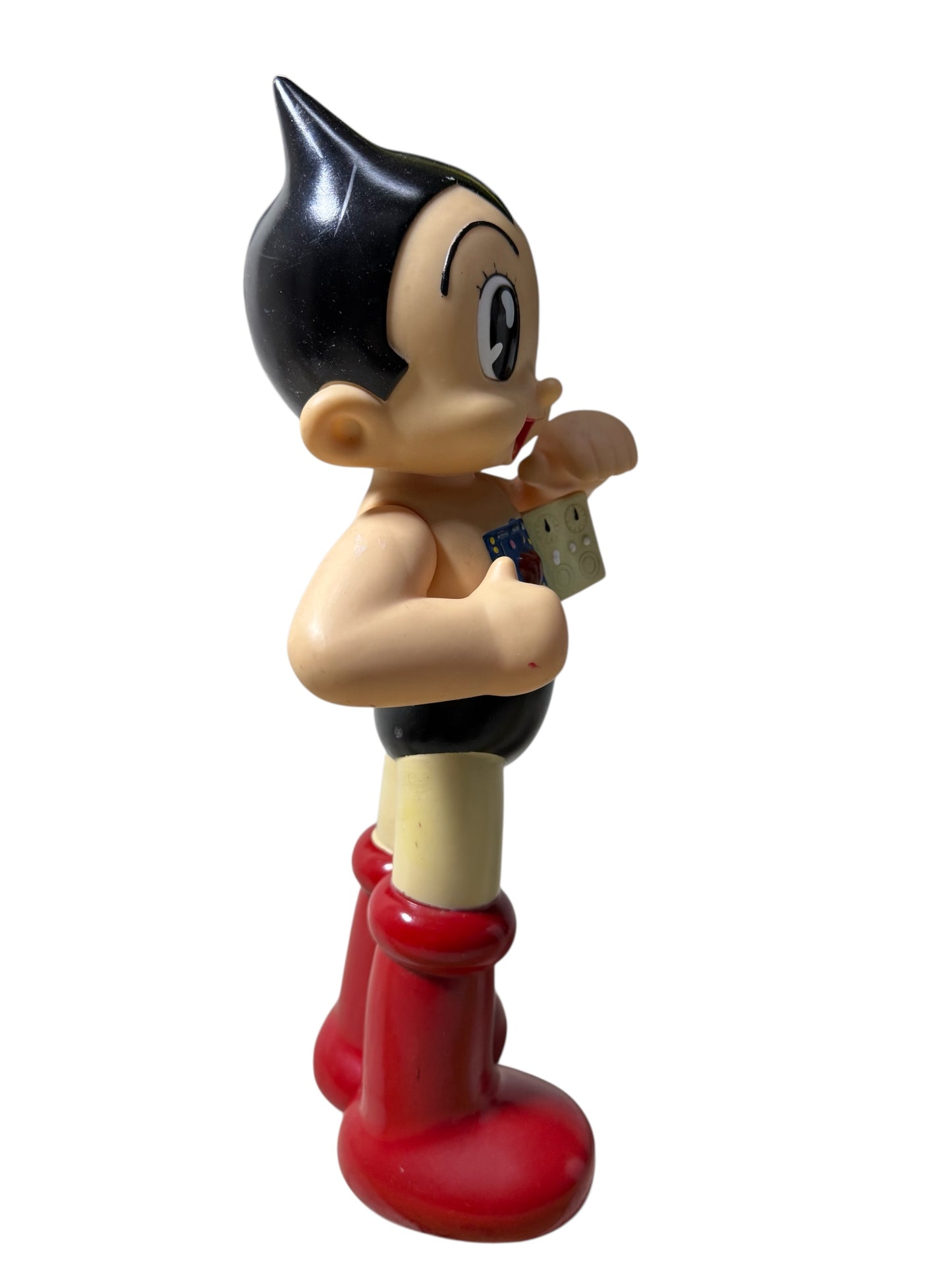 Vintage Astro Boy Billiken Shokai 14” Open-Chest Vinyl Figure Japan Made
