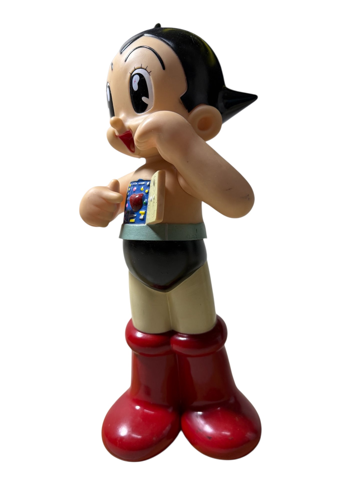 Vintage Astro Boy Billiken Shokai 14” Open-Chest Vinyl Figure Japan Made