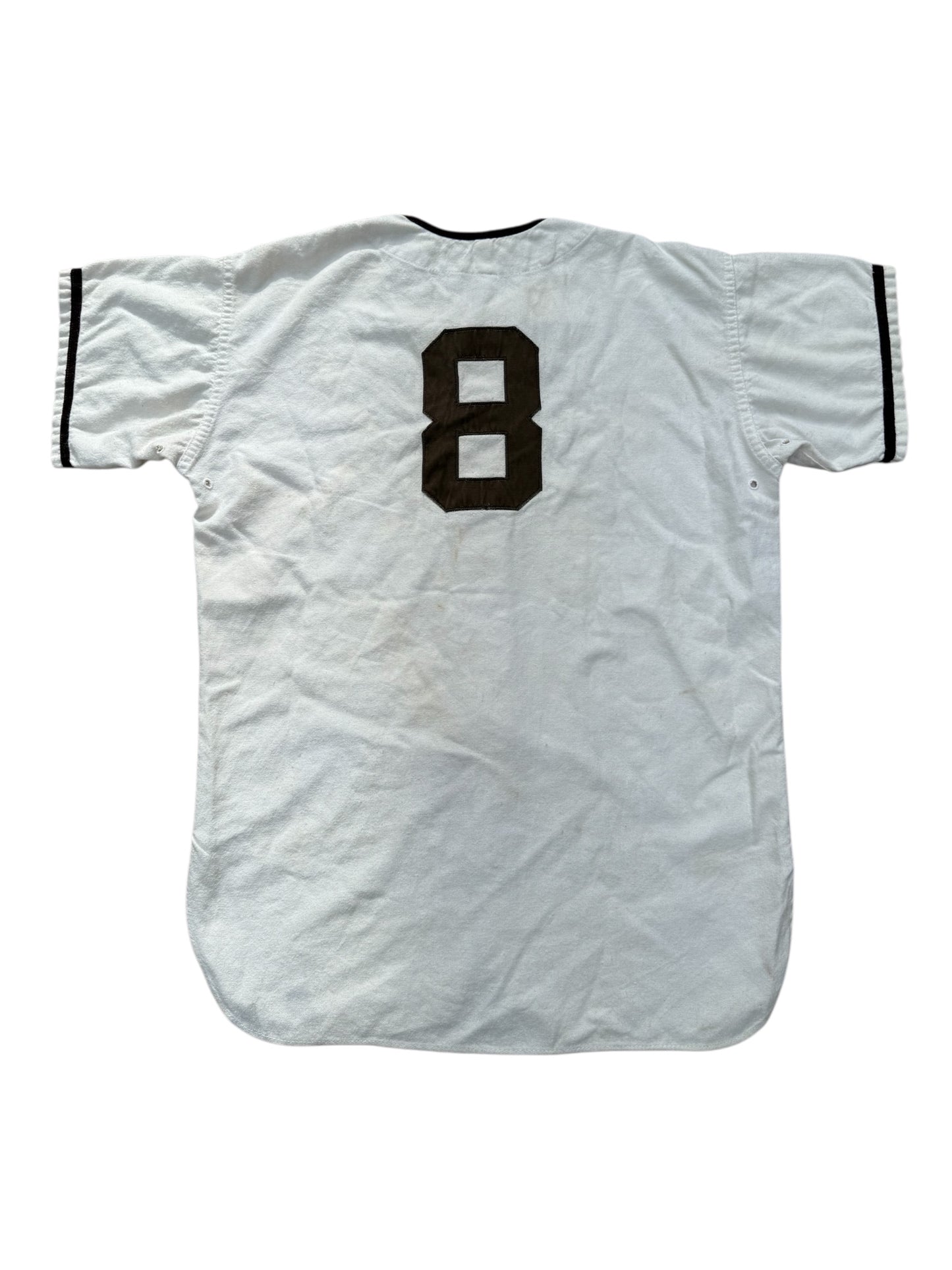 Vintage 1950s–60s Harley Davidson Rawlings Baseball Jersey–Heath Felt Lettering Made in USA