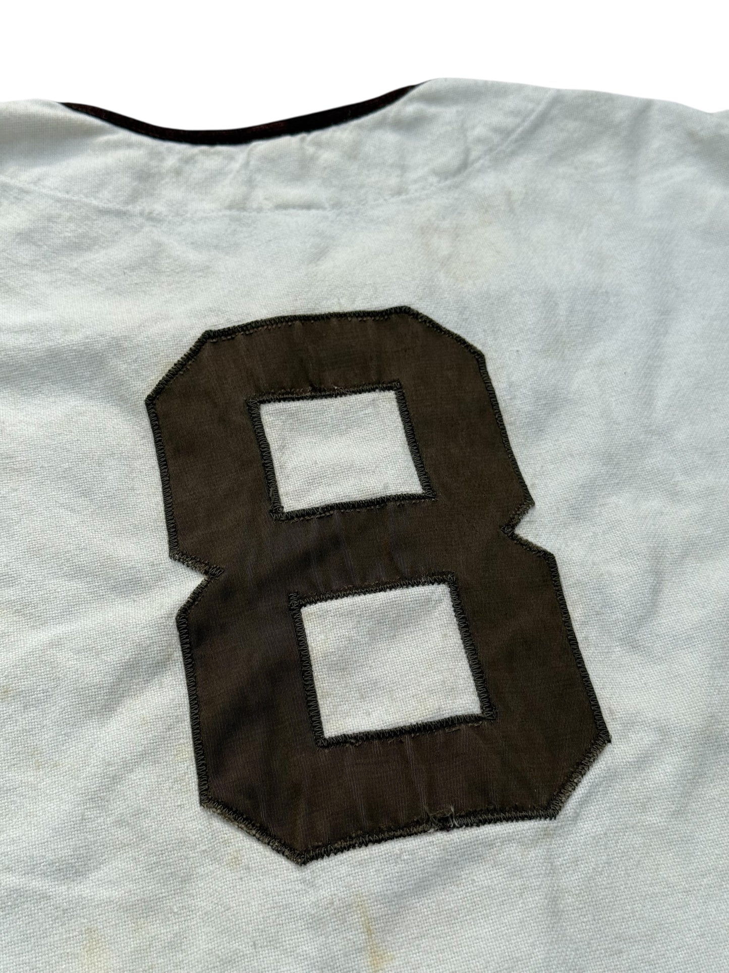 Vintage 1950s–60s Harley Davidson Rawlings Baseball Jersey–Heath Felt Lettering Made in USA