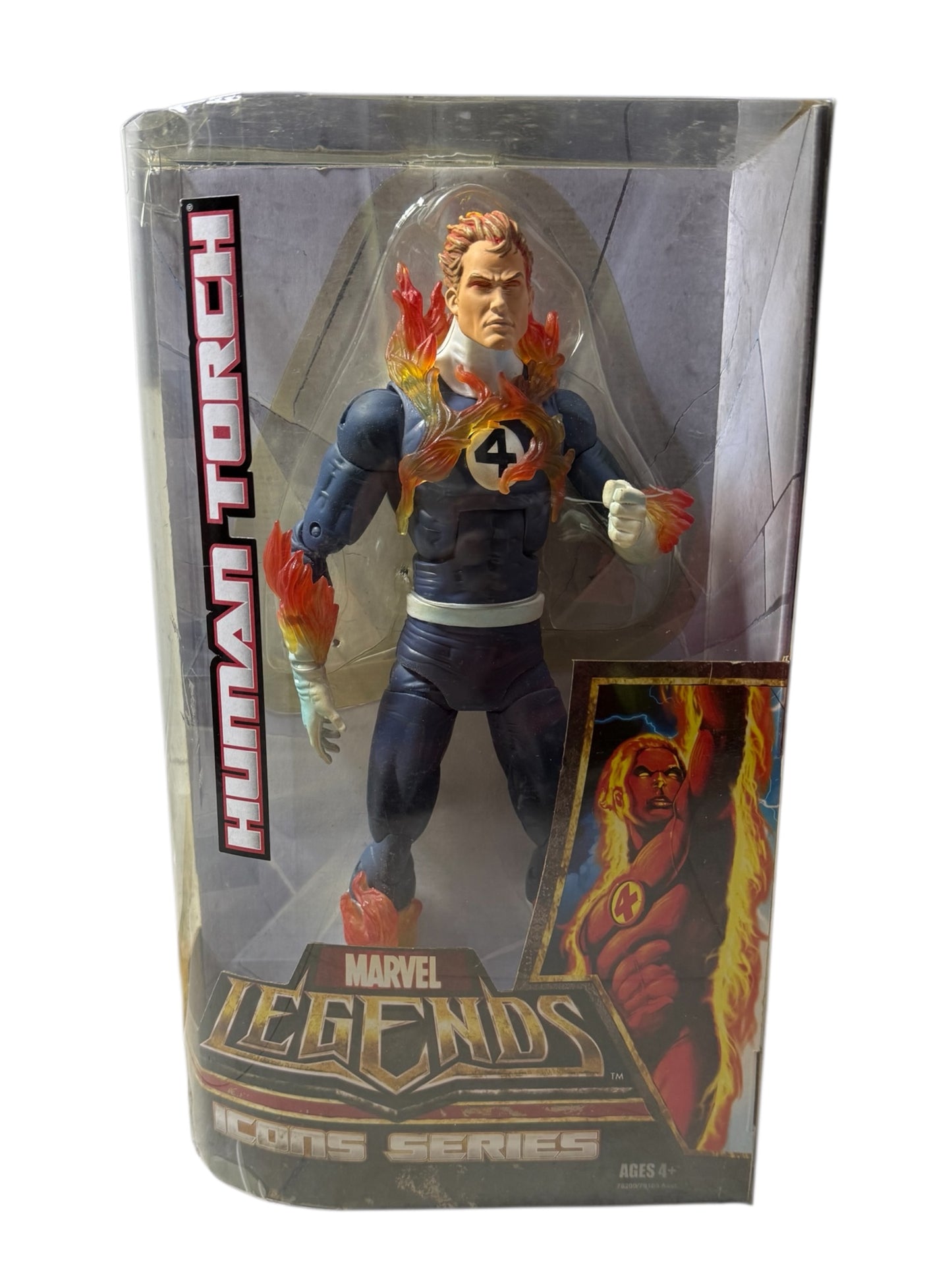 Marvel Legends Icons Series Human Torch 12” Action Figure (Johnny Storm) Hasbro
