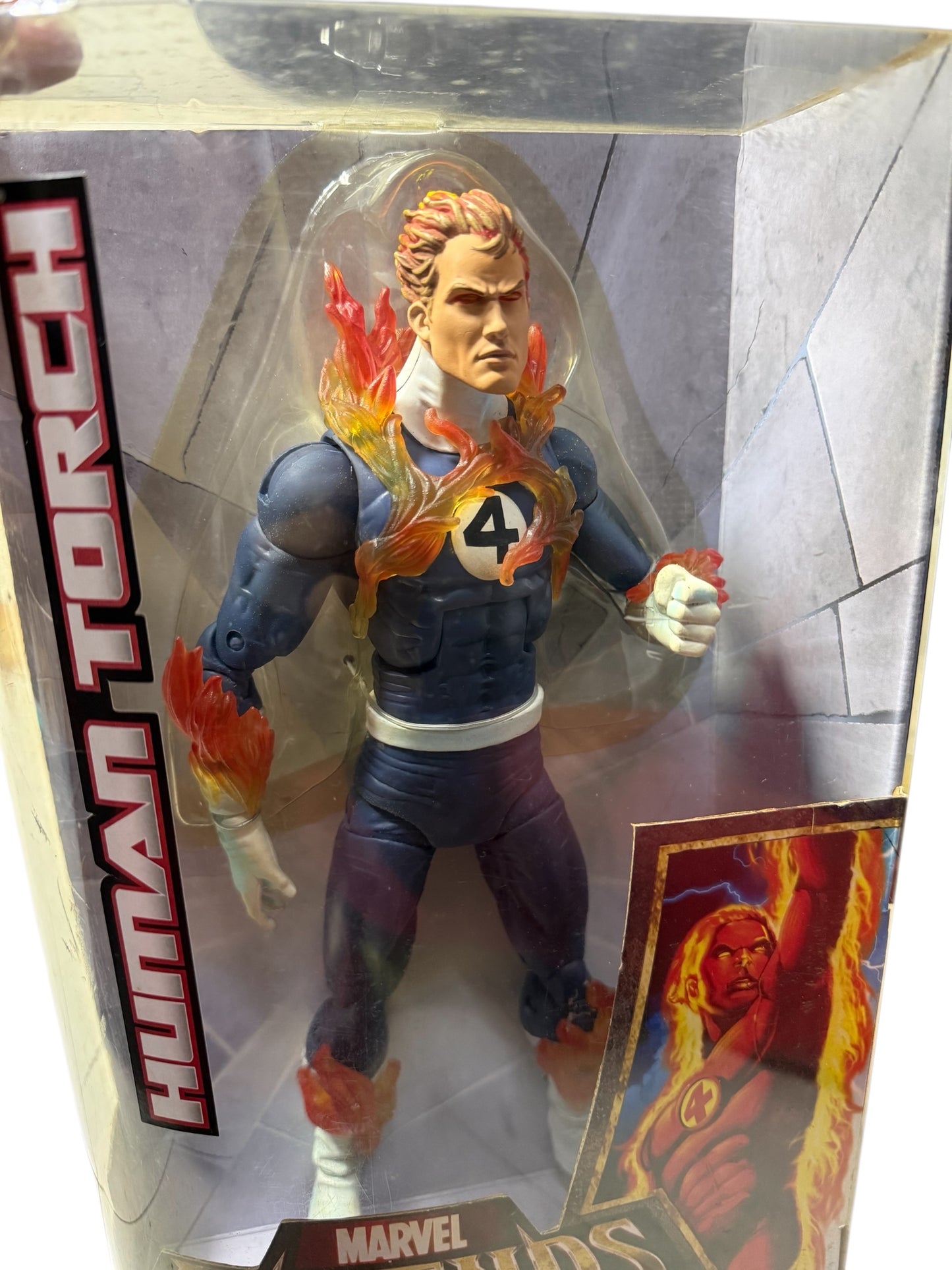 Marvel Legends Icons Series Human Torch 12” Action Figure (Johnny Storm) Hasbro