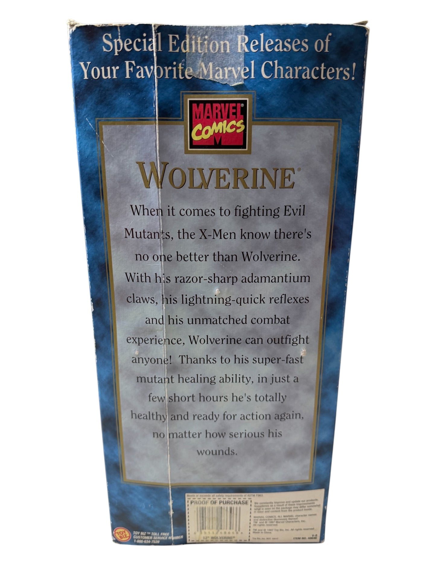 Vintage 90s Marvel Comics Special Edition Series Wolverine 12” Sealed
