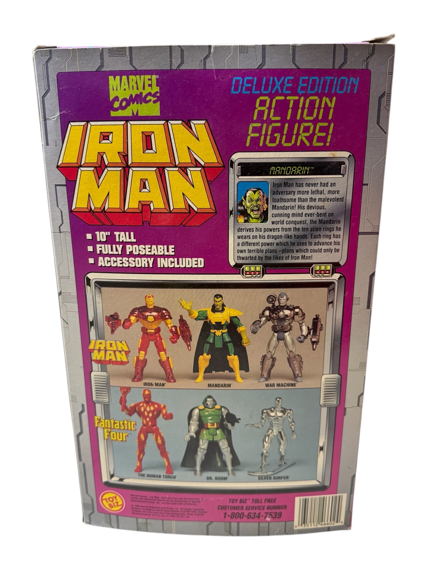 90s ToyBiz Marvel Comics Mandarin 10” Deluxe Edition Sealed