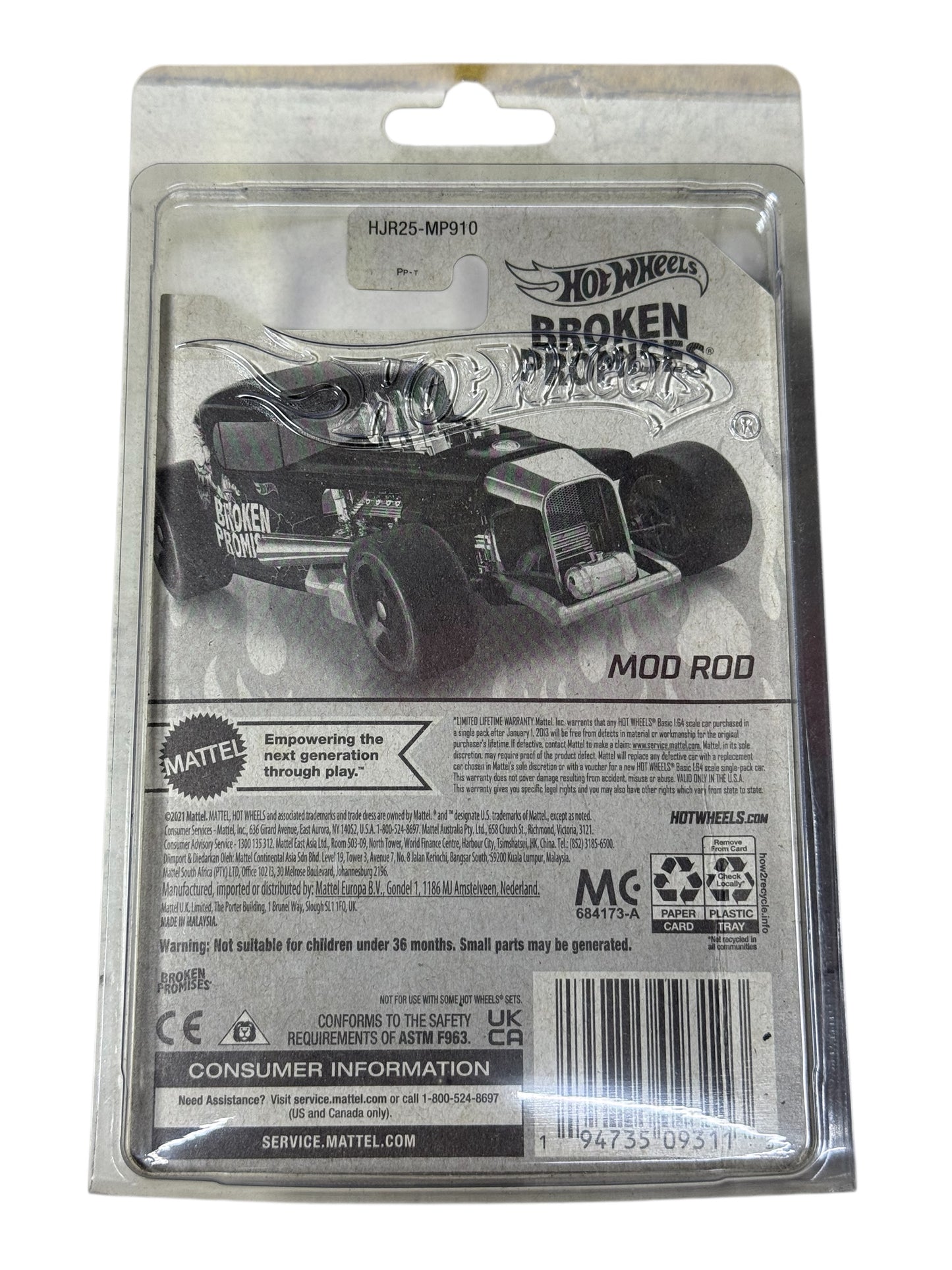 Hot Wheels x Broken Promises Mod Rod Sealed