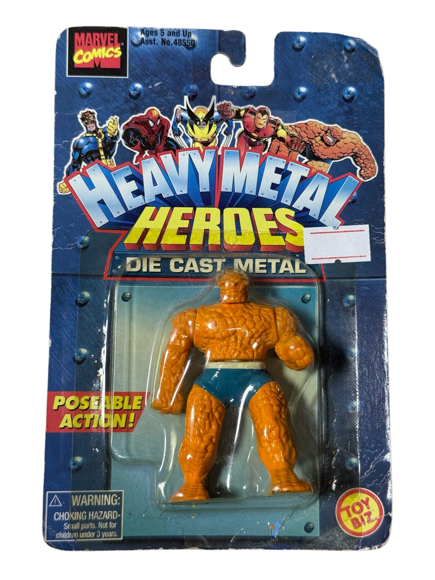 1998 ToyBiz Marvel Heavy Metal Heroes The Thing Die-Cast Metal Sealed