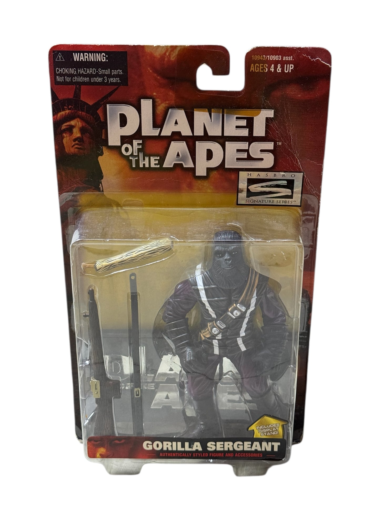 1999 Hasbro Planet of the Apes Gorilla Sergeant Special Collector Edition Sealed