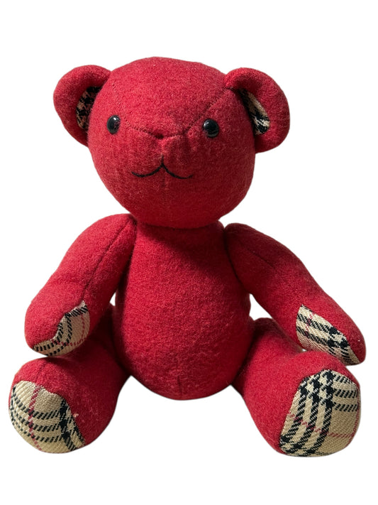 Burberry Red Check Accent Teddy Bear
