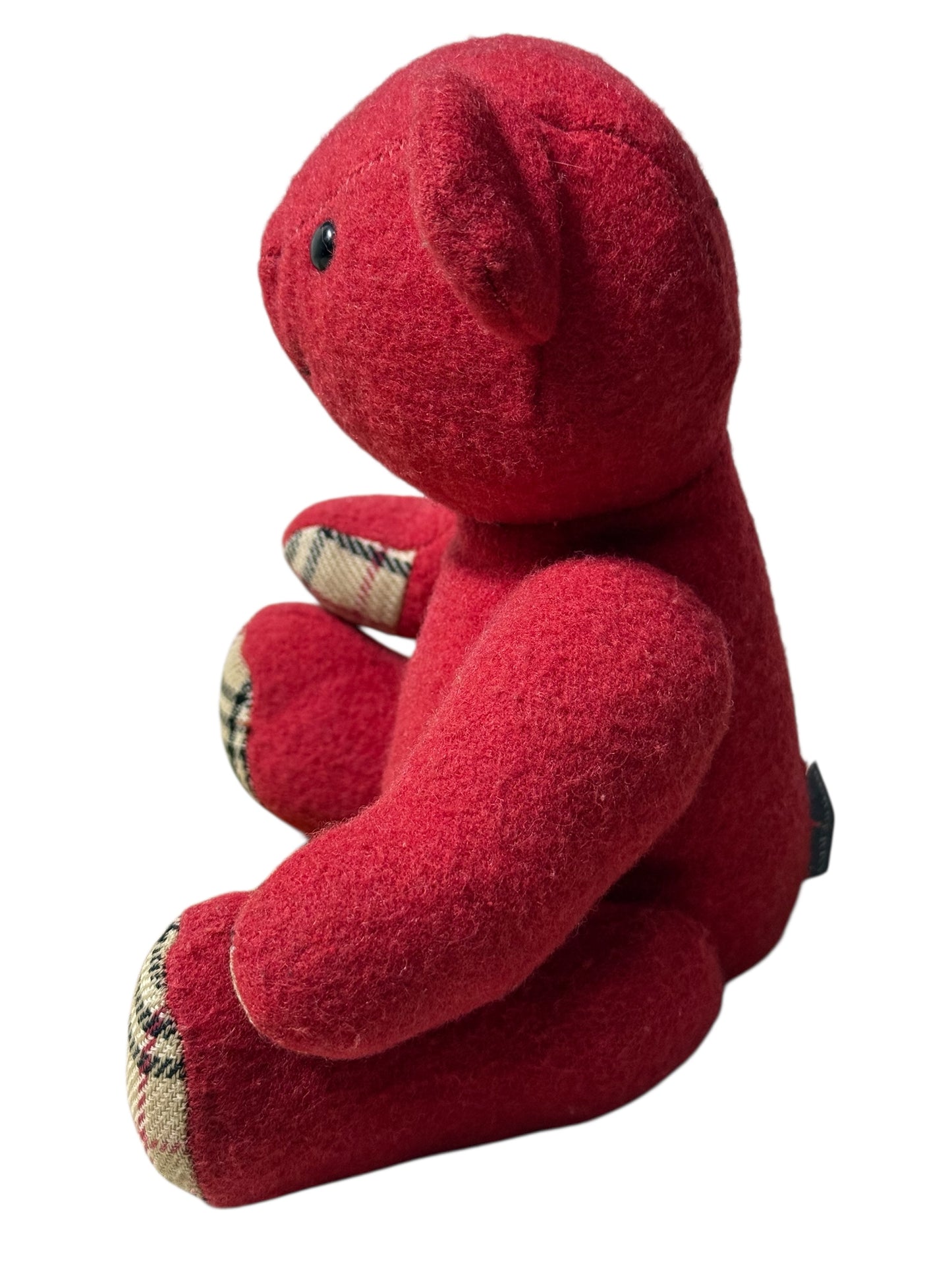 Burberry Red Check Accent Teddy Bear