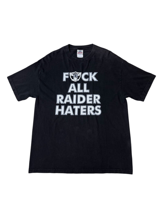 Vintage Oakland Raiders “F*ck All Raider Haters” Tshirt Double Sided