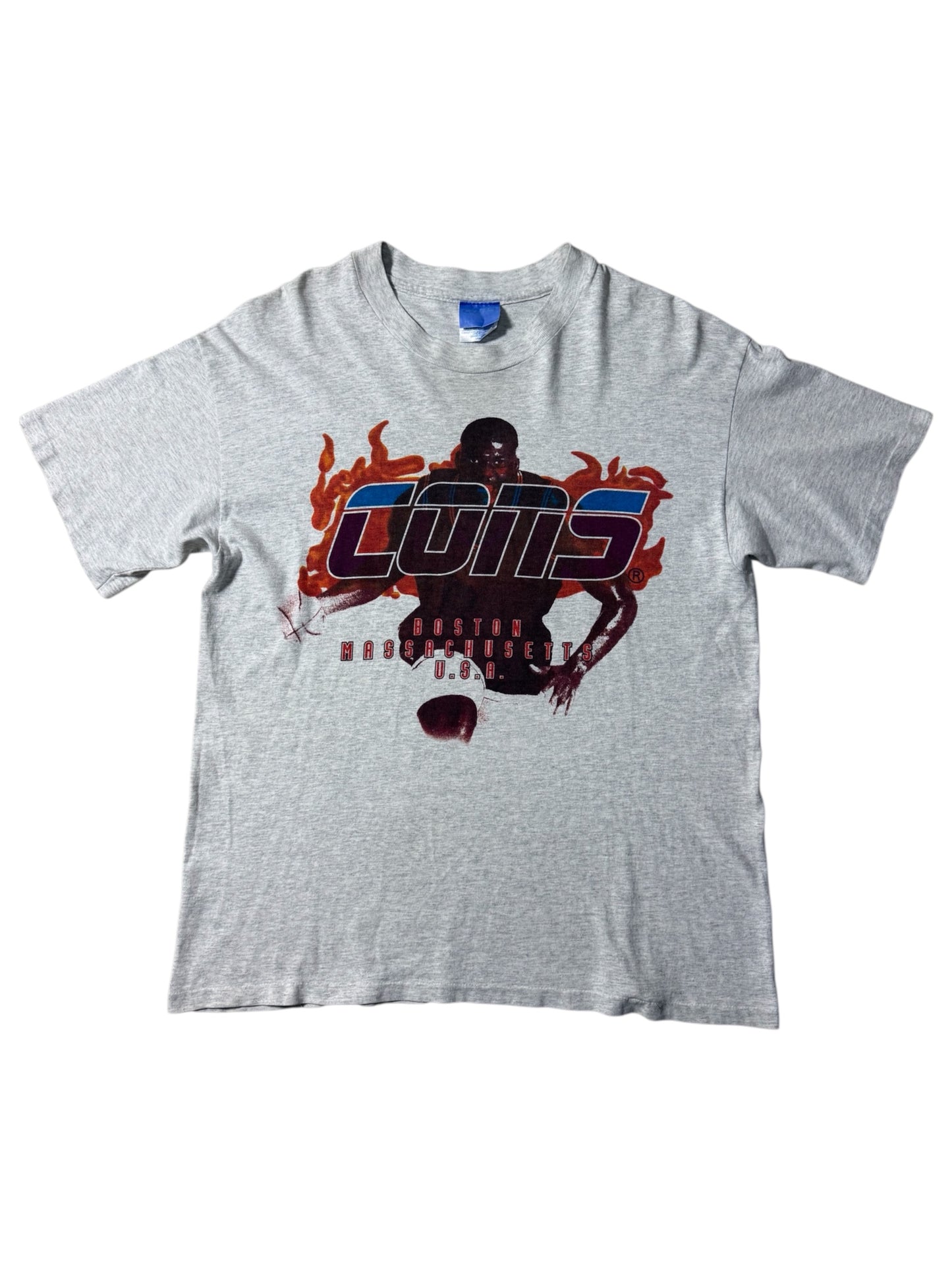 Vintage 90s CONS Basketball T-Shirt Converse Licensed Boston Massachusetts Graphic