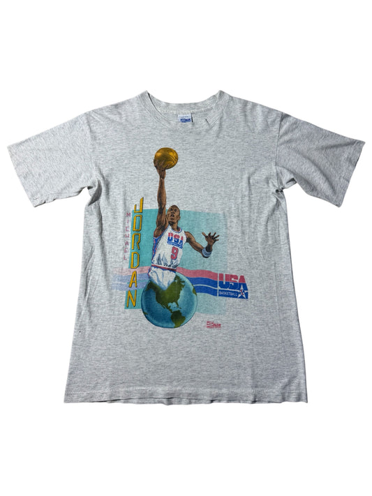 Vintage 1991 Michael Jordan USA Basketball Tee Salem Sportswear Made in USA