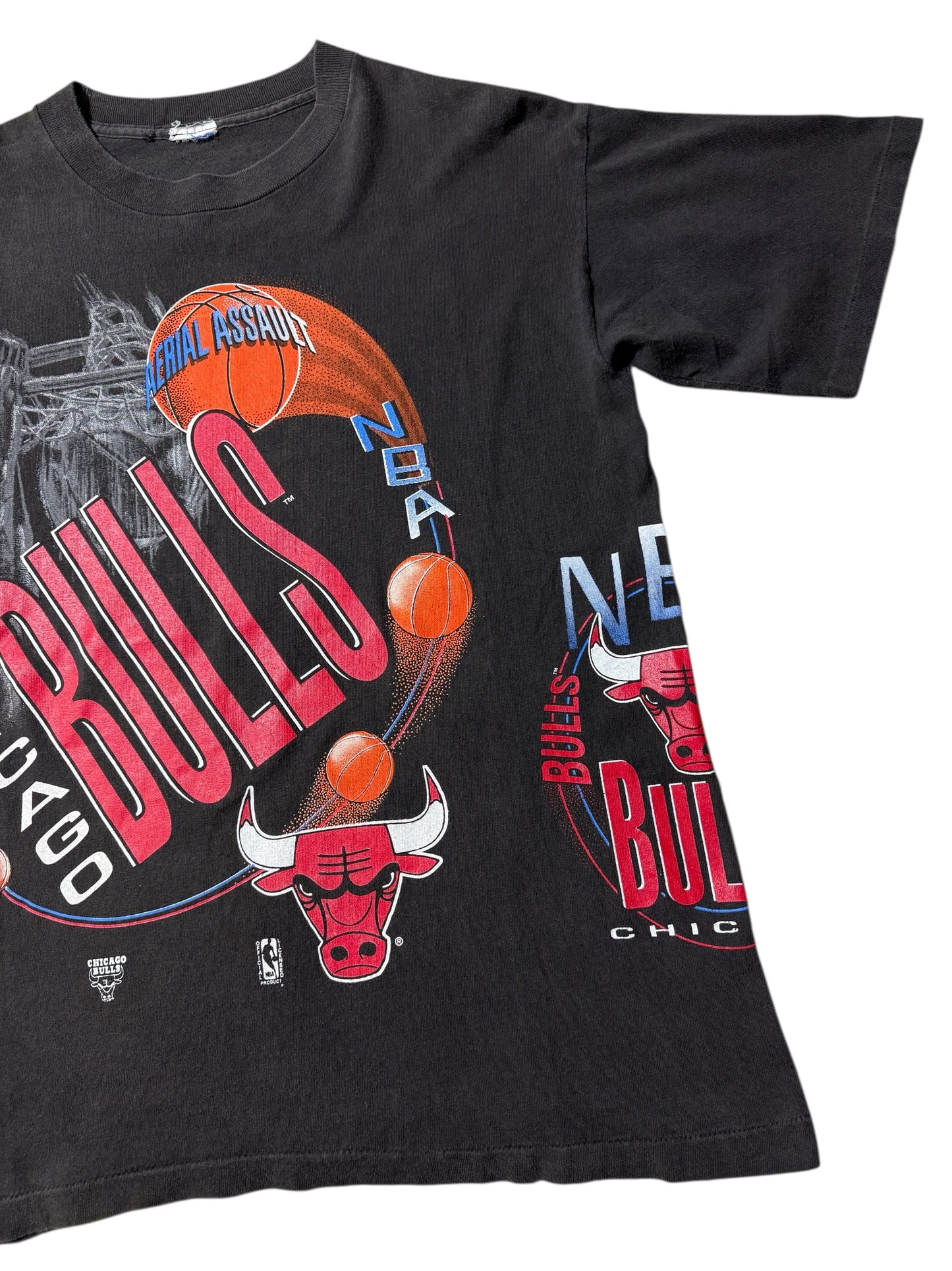 Vintage 90s Chicago Bulls “Aerial Assault” Tee Salem Sportswear