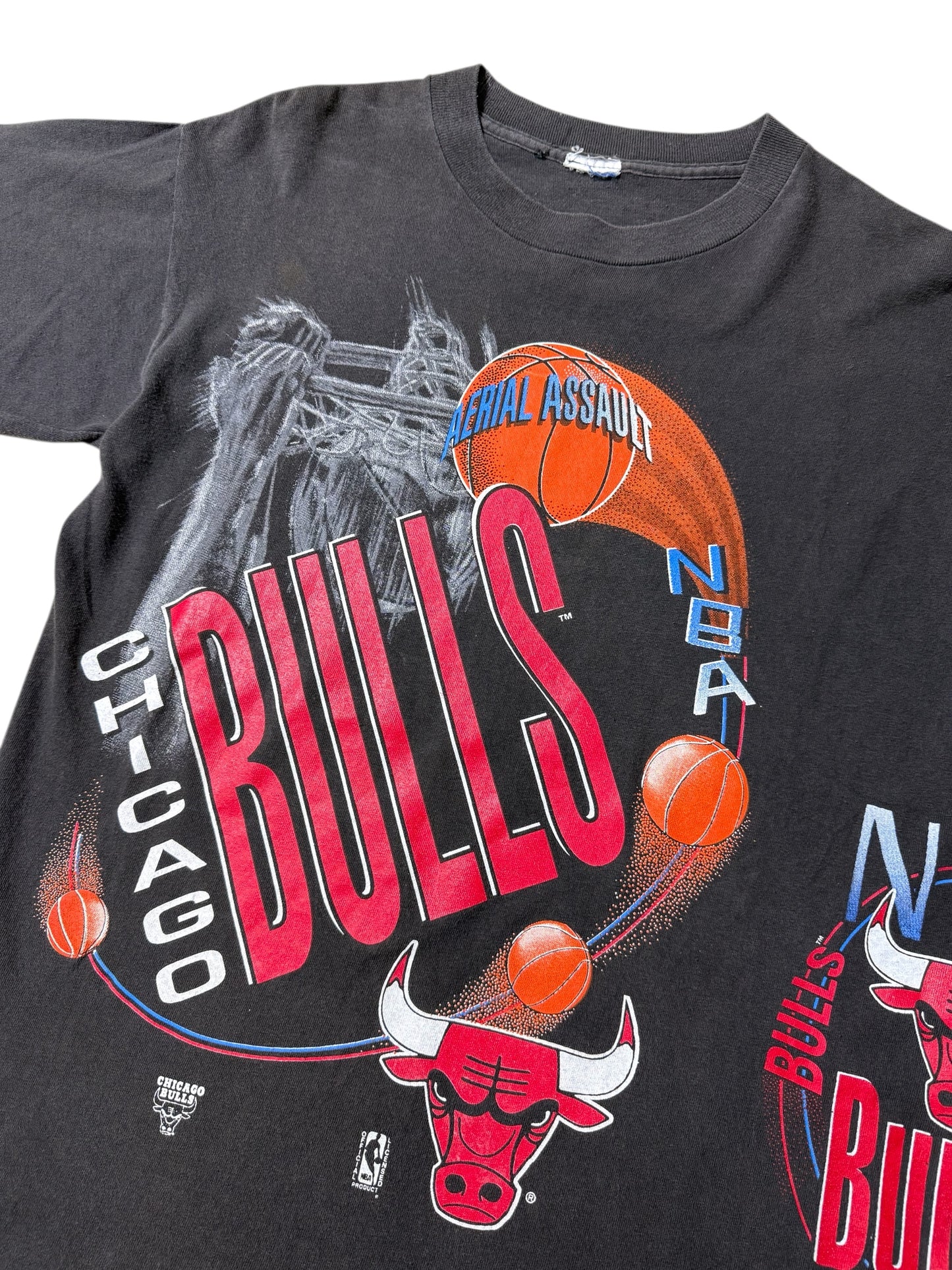 Vintage 90s Chicago Bulls “Aerial Assault” Tee Salem Sportswear