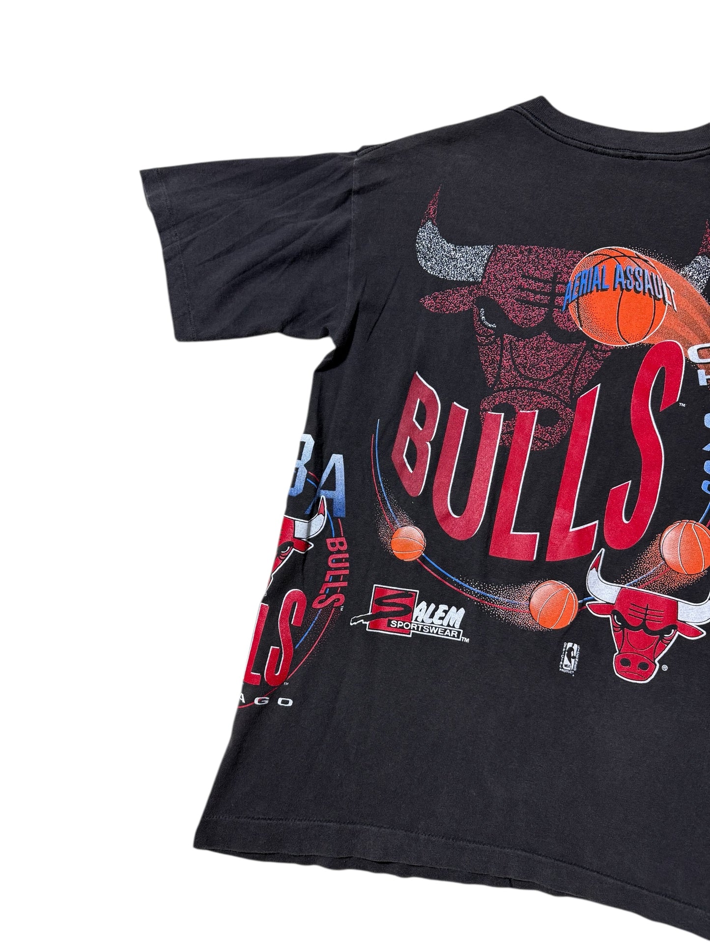 Vintage 90s Chicago Bulls “Aerial Assault” Tee Salem Sportswear