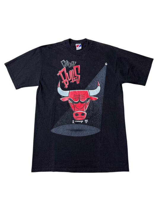 Vintage 90s Chicago Bulls Spotlight Logo Tee Swingster USA