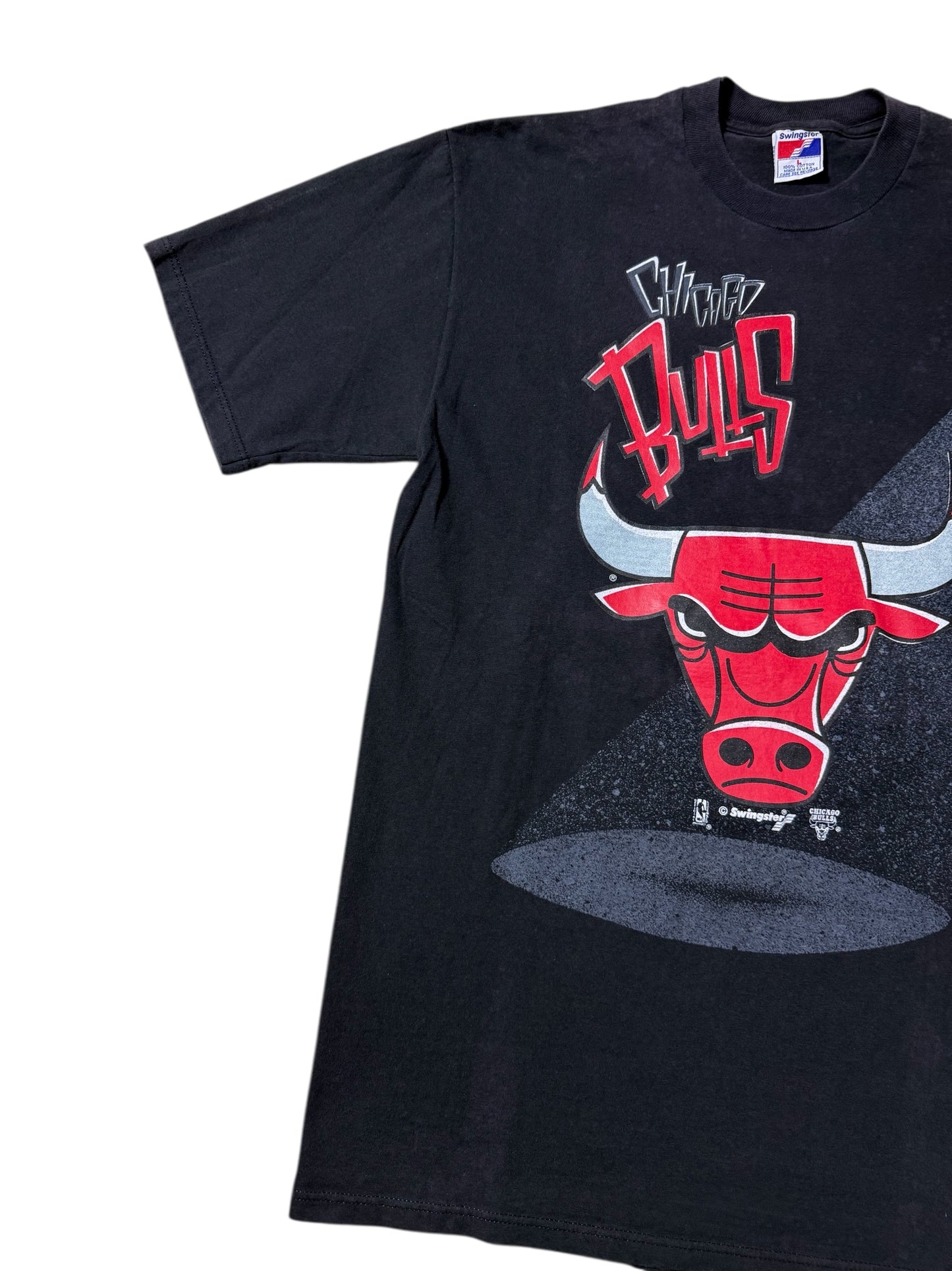 Vintage 90s Chicago Bulls Spotlight Logo Tee Swingster USA
