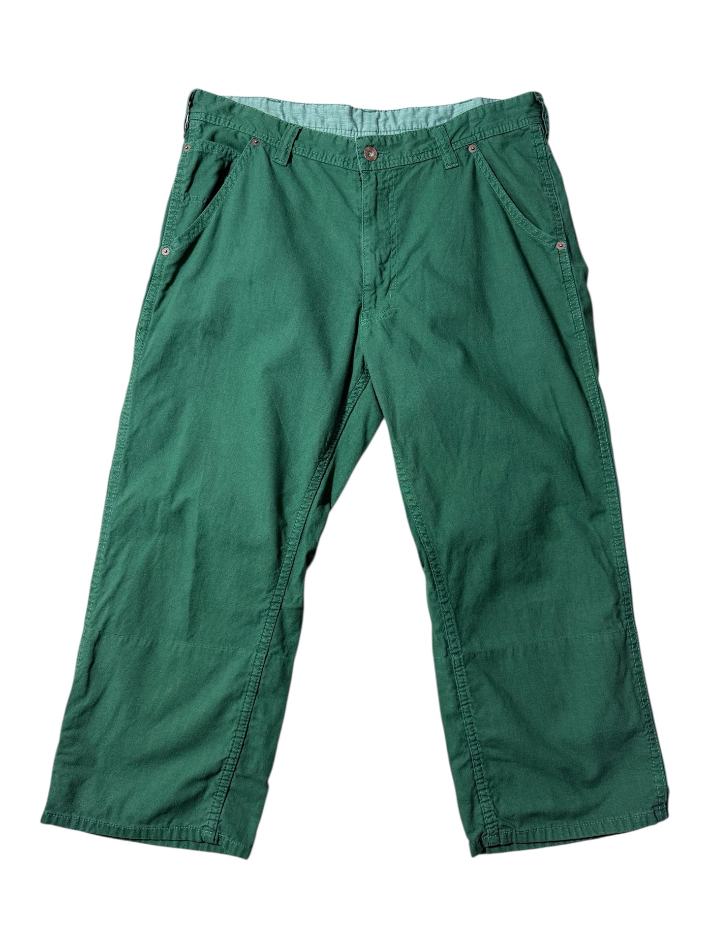 Beams Japan Workwear Painter Pants Forest Green Wide Relaxed Fit