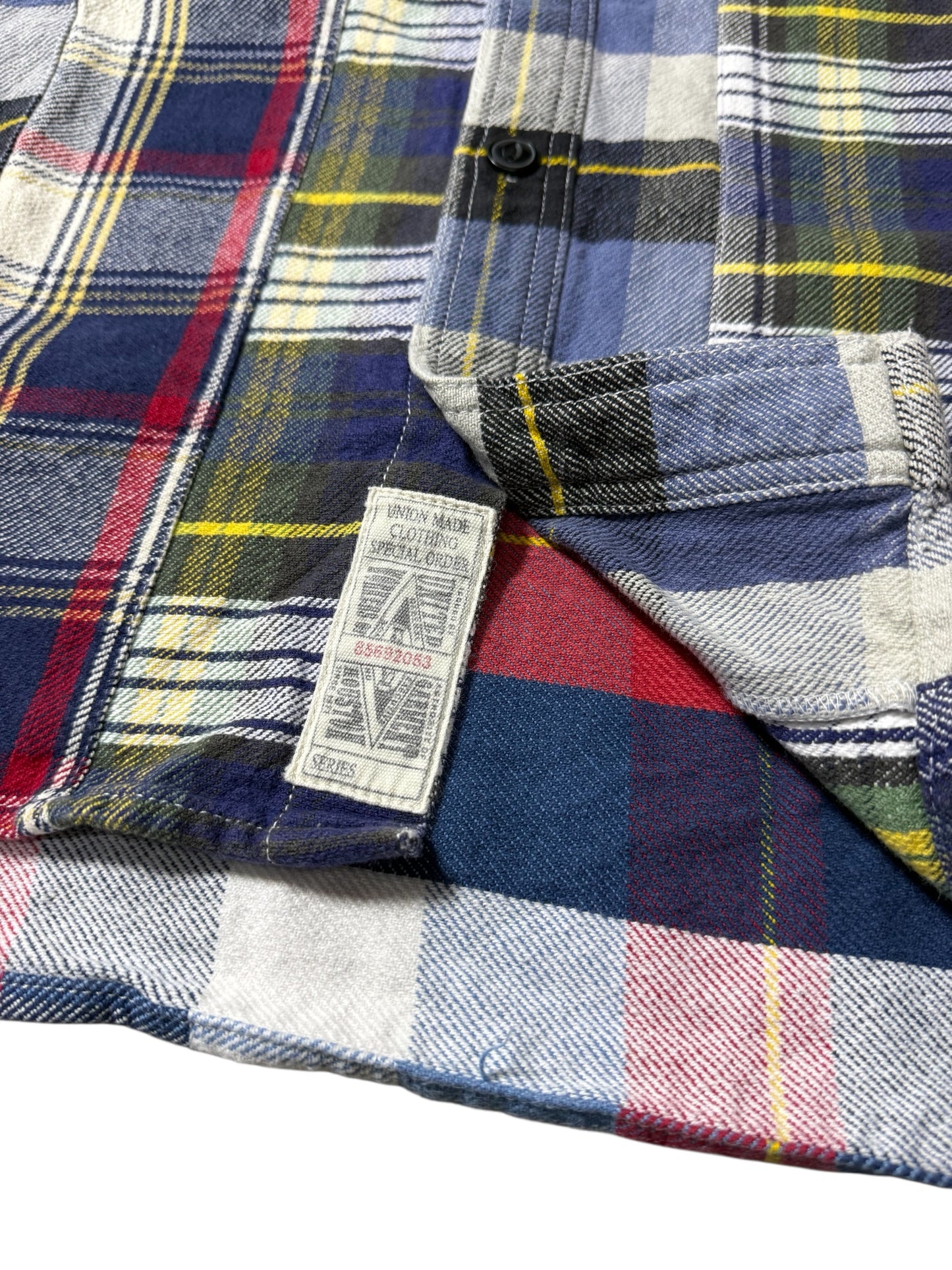 Houston Patchwork Flannel Shirt Japanese Workwear Madras Mix