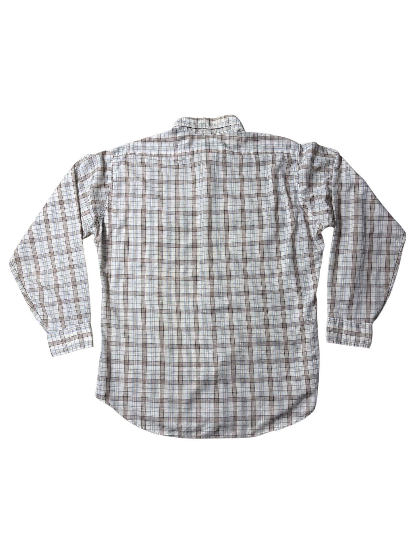 Vintage 80s Levis Plaid Button-Up Shirt