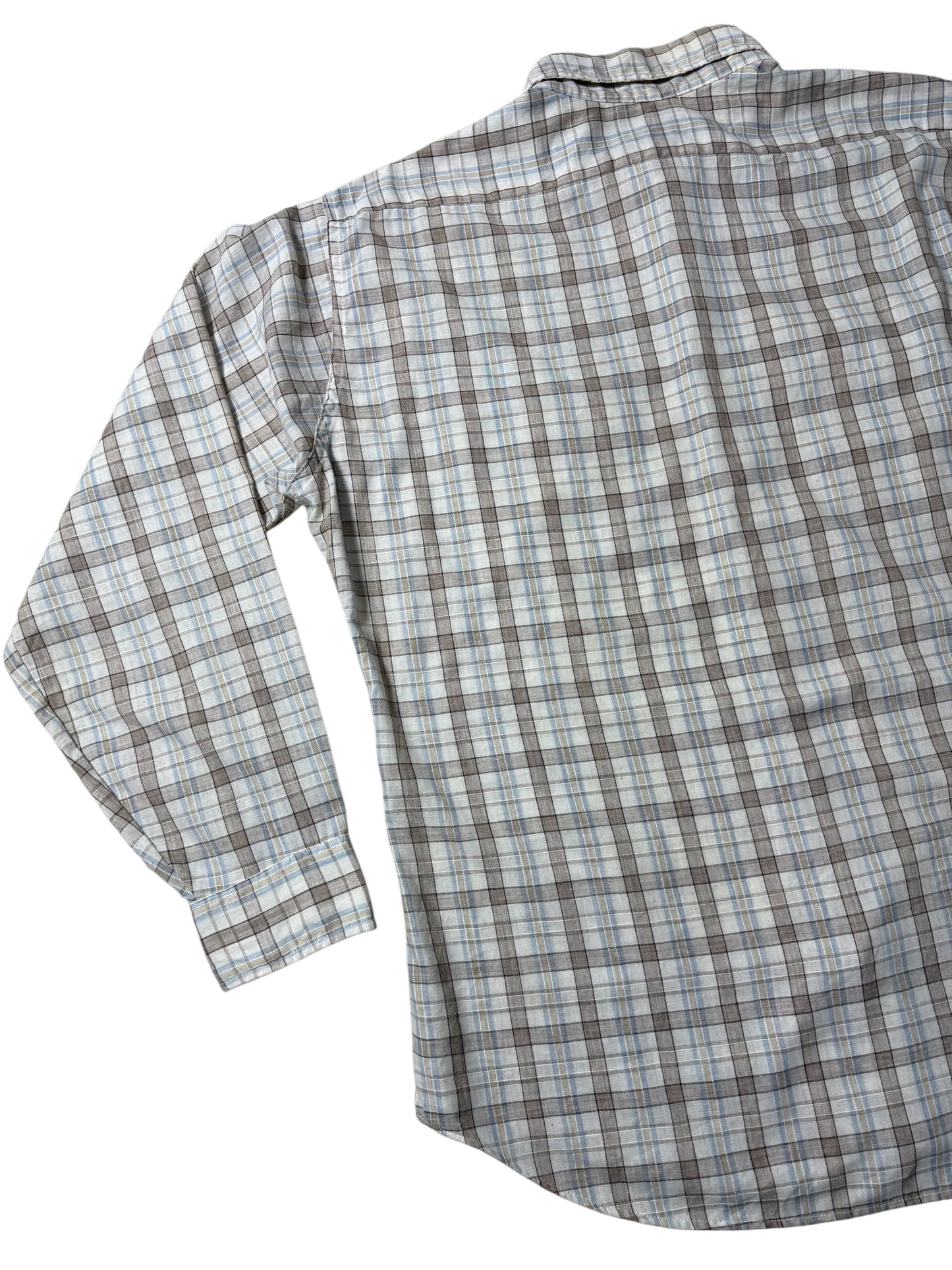 Vintage 80s Levis Plaid Button-Up Shirt