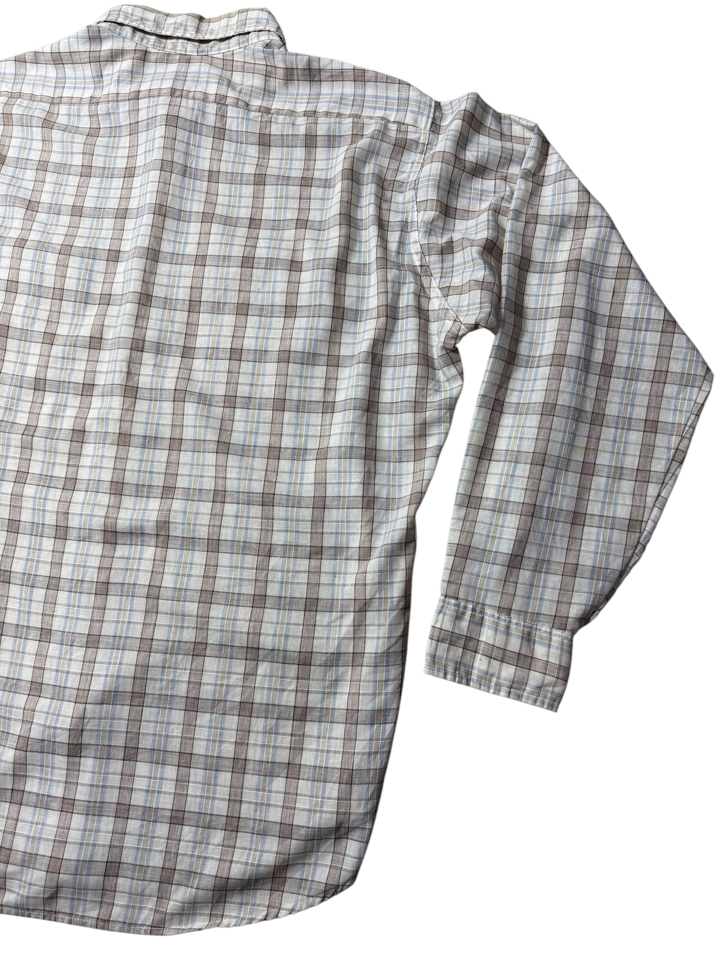 Vintage 80s Levis Plaid Button-Up Shirt