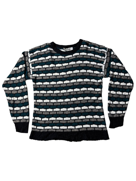 Vintage 90s Jordache Geometric Knit Sweater Textured Pattern